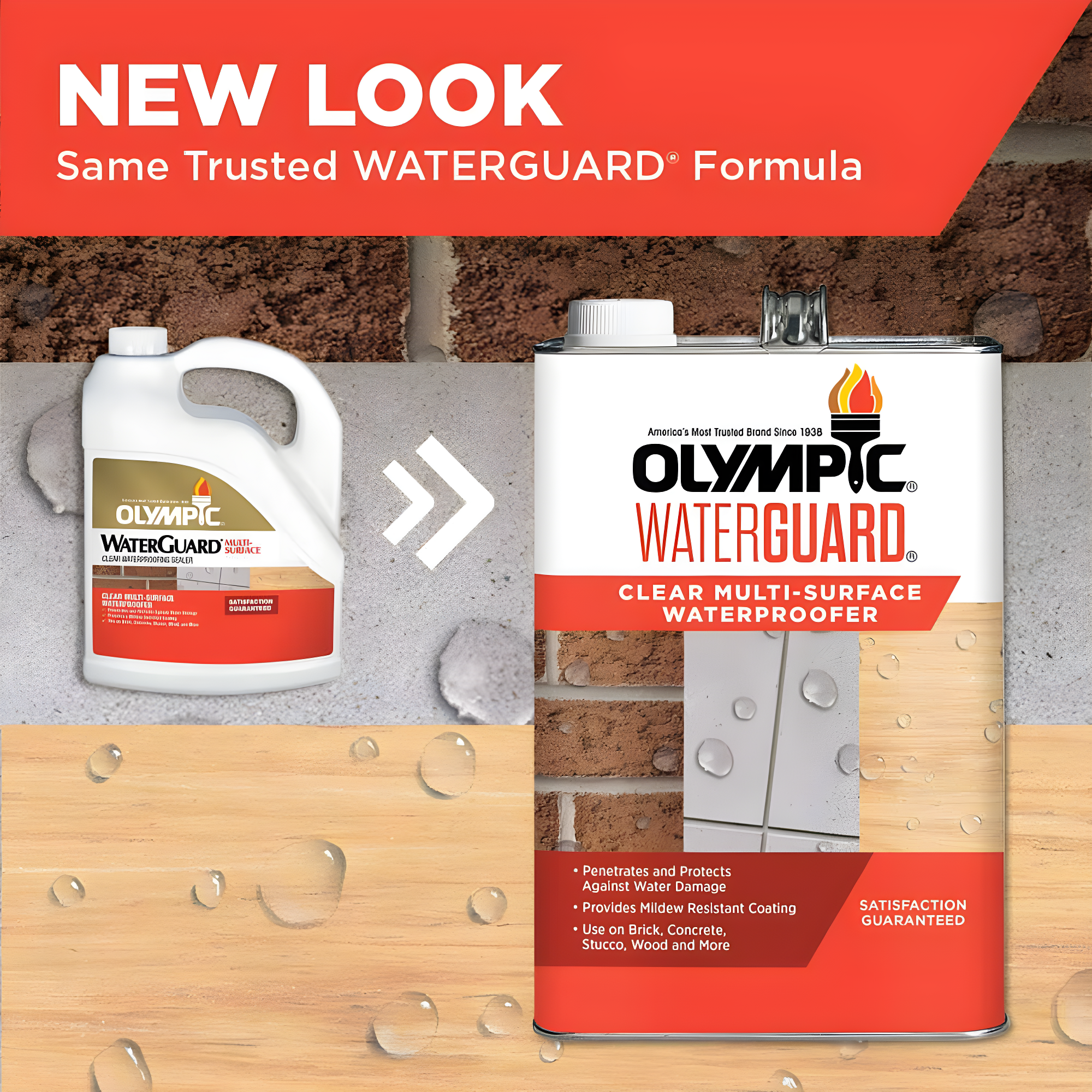 Olympic Waterguard 1 Gallon Clear Multi-Surface Waterproofing Sealer