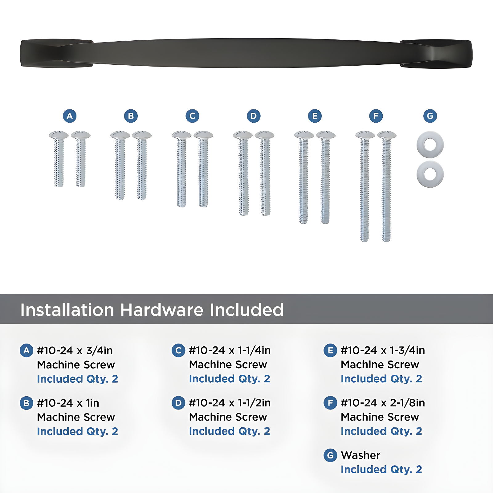 Amerock Highland Ridge 12 inch (305mm) Center-to-Center Black Bronze Appliance Pull