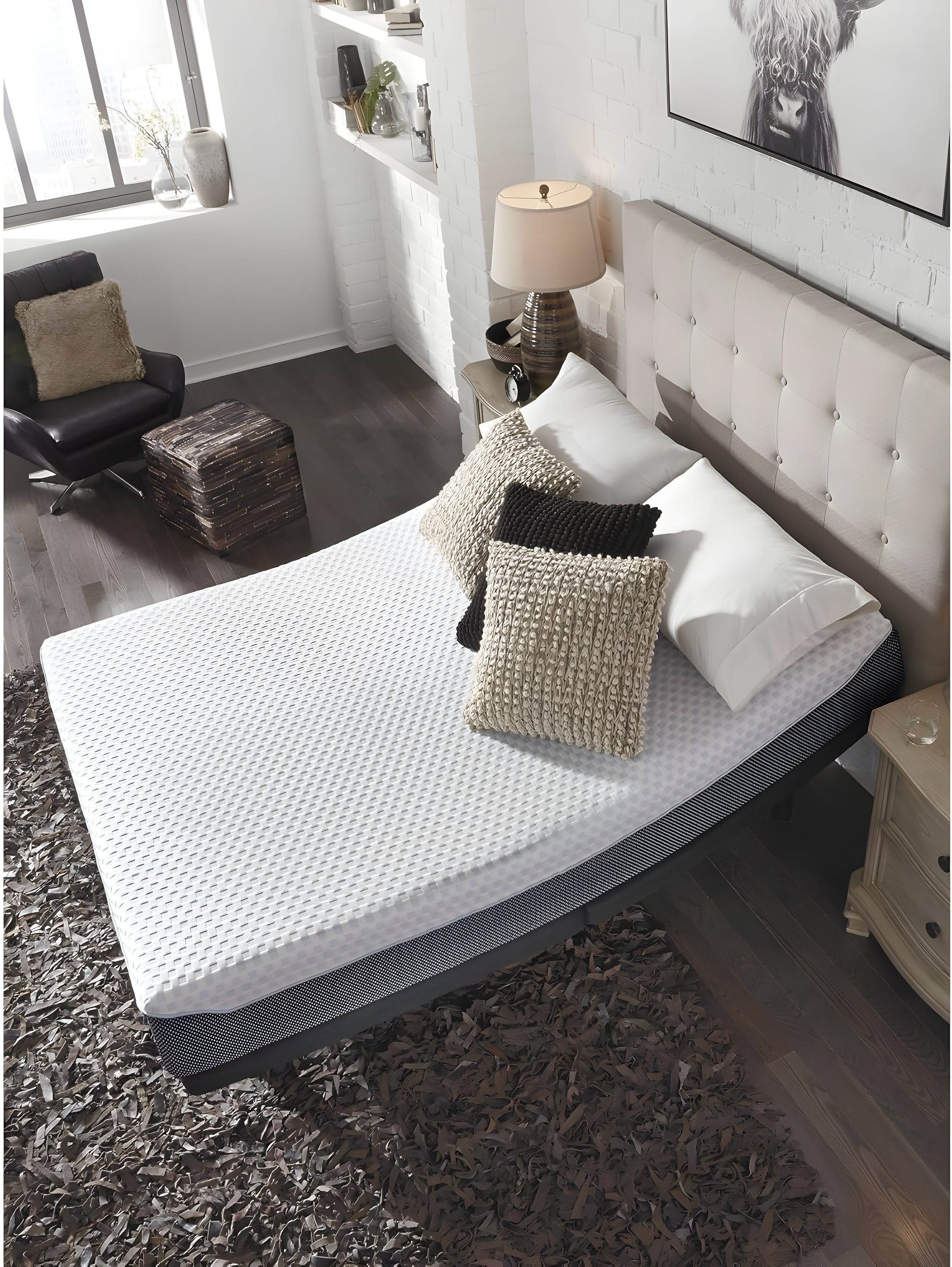 Signature Design by Ashley Chime Elite Charcoal Infused Memory Foam Mattress