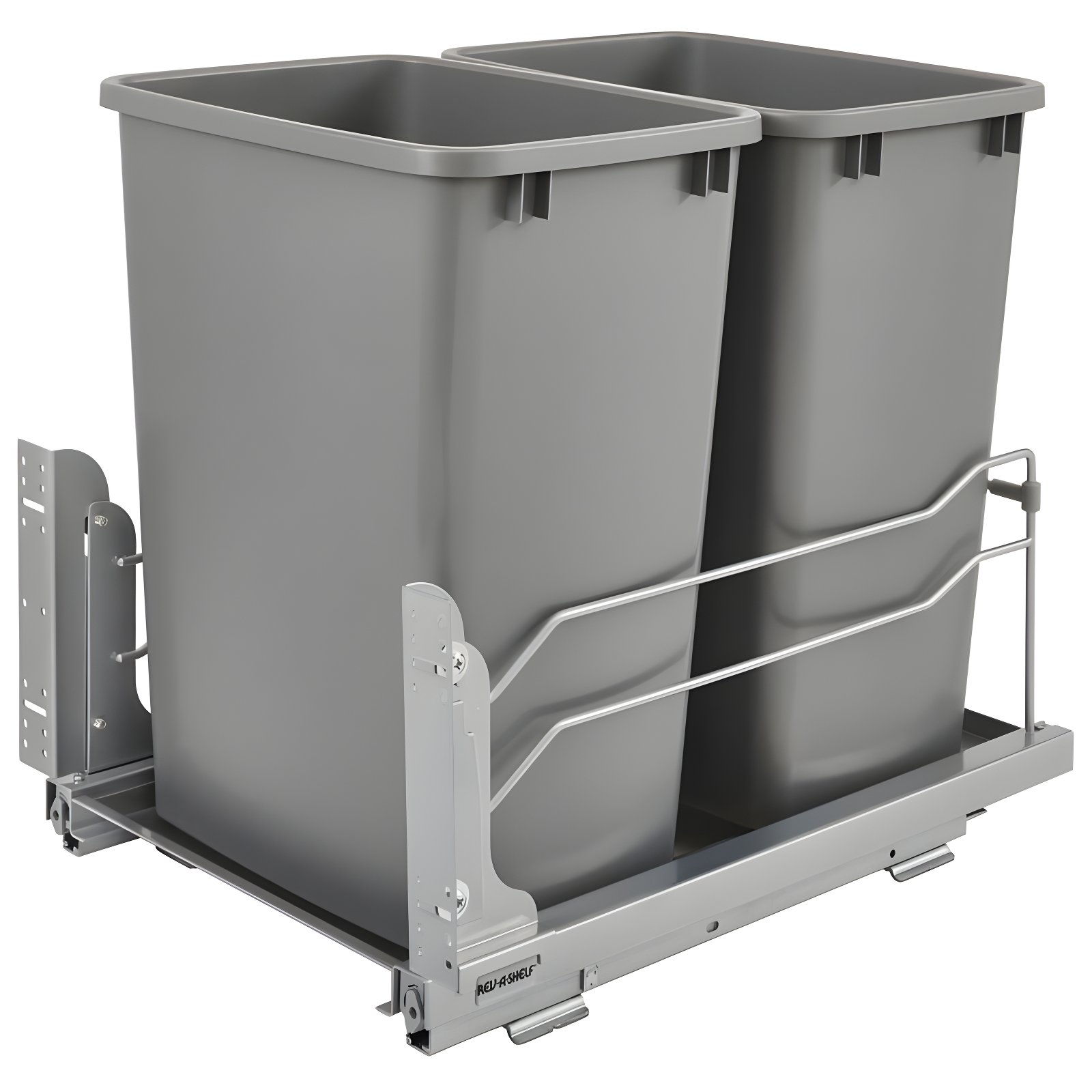Rev-A-Shelf Double Pull Out Trash Can 35 Qt with Soft-Close