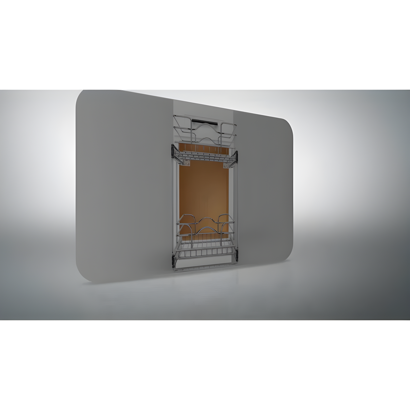 Rev-A-Shelf Double Pull Out Trash Can 35 Qt with Soft-Close