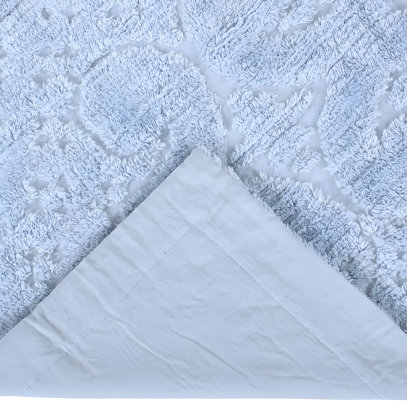 Better Trends Ashton – Luxurious 100% Cotton Tufted Euro Sham in Medallion Design, Super Soft & Lightweight, 26” x 26”, Blue