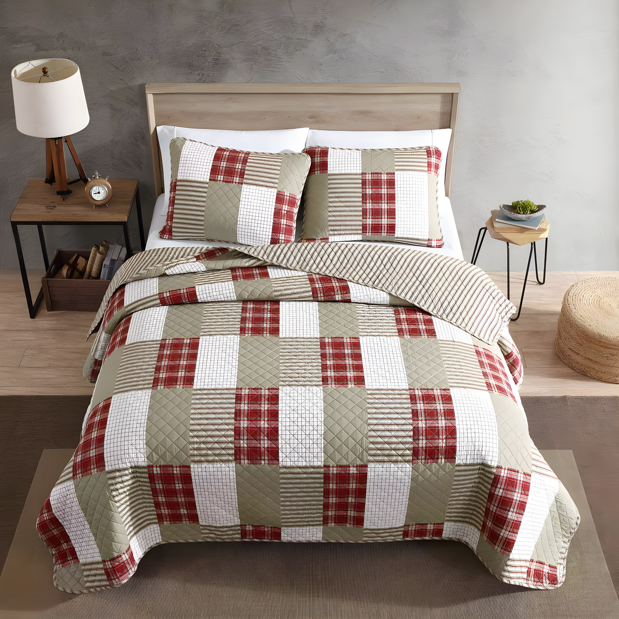 Eddie Bauer Camano Island Reversible Cotton Quilt Set