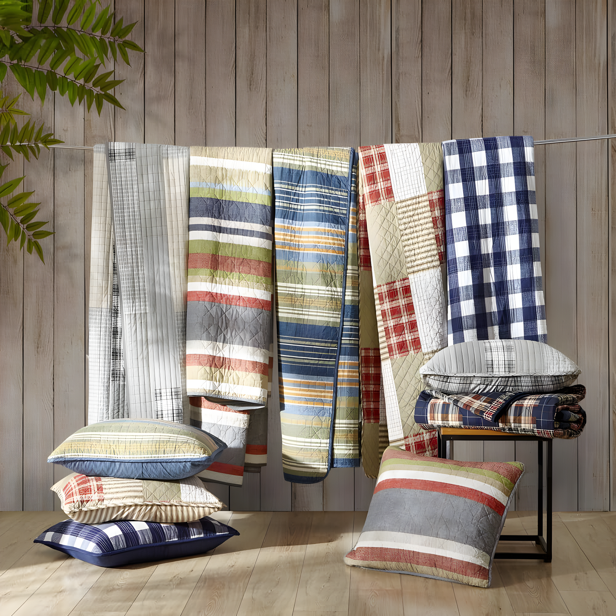 Eddie Bauer Camano Island Reversible Cotton Quilt Set