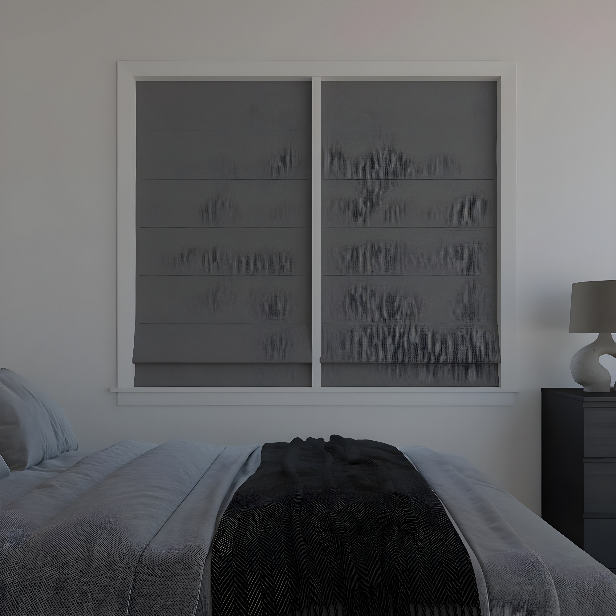 Pryer Textured 100% Blackout Cordless Roman Shade