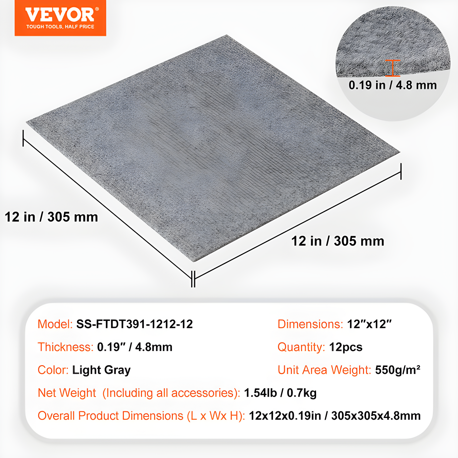 12'' W x 12'' L Level Cut And Loop Polyester Carpet Tile