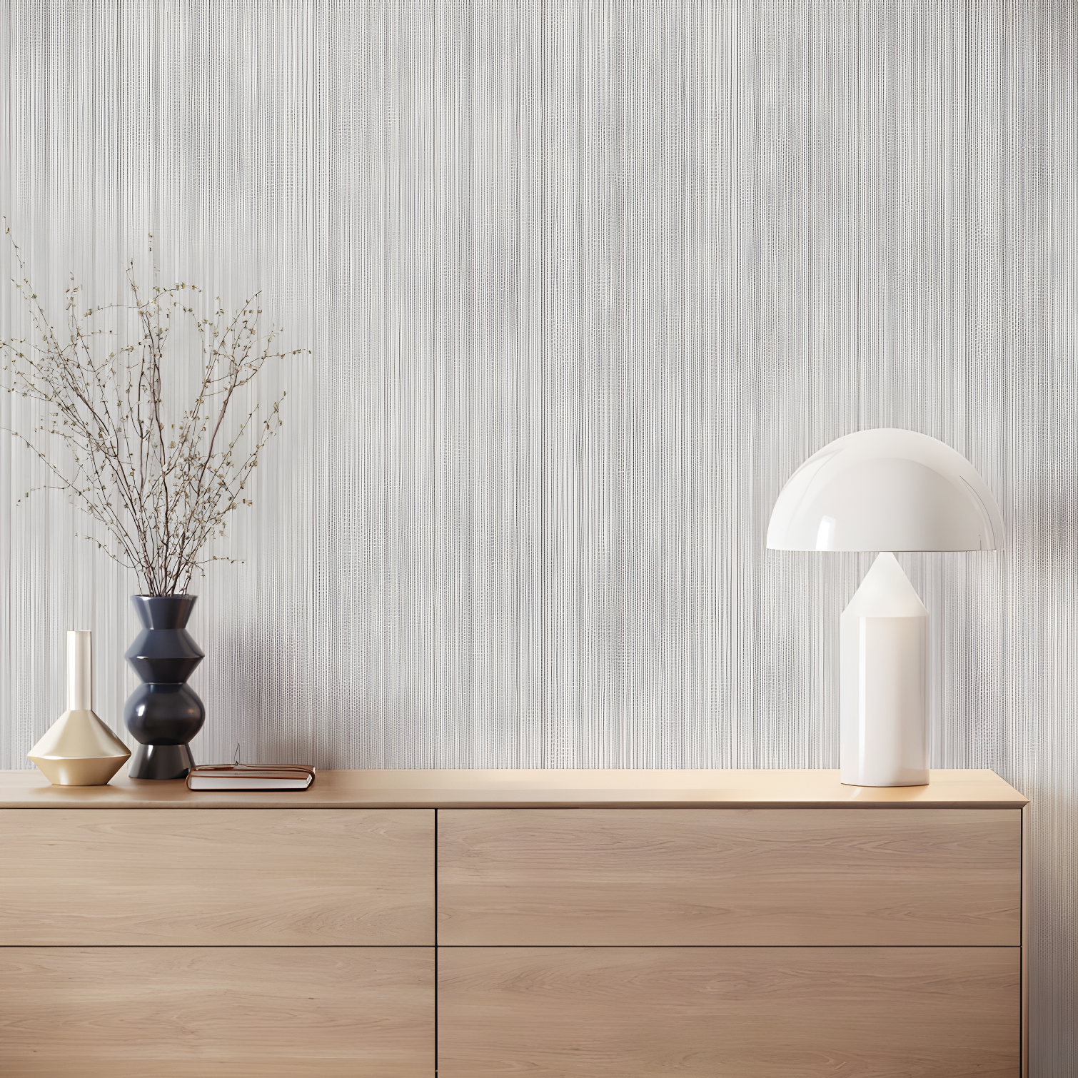 Tempaper & Co.® Faux Grasscloth Removable Peel and Stick Wallpaper, Textured Sterling Silver, 28 sq ft: Vinyl, Self-Adhesive