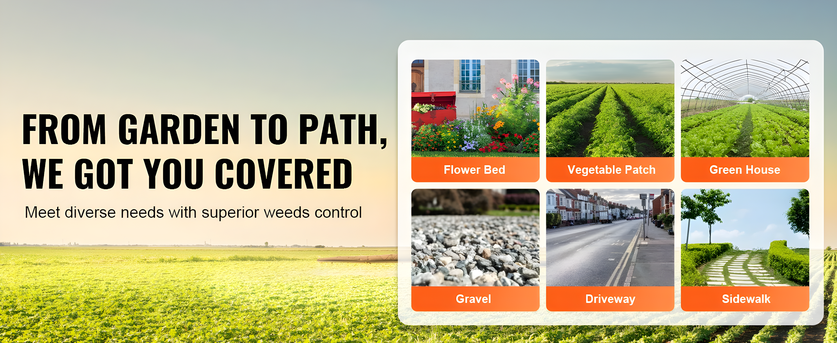 VEVOR VEVOR Landscape Fabric Garden Weed Barrier Driveway Fabric