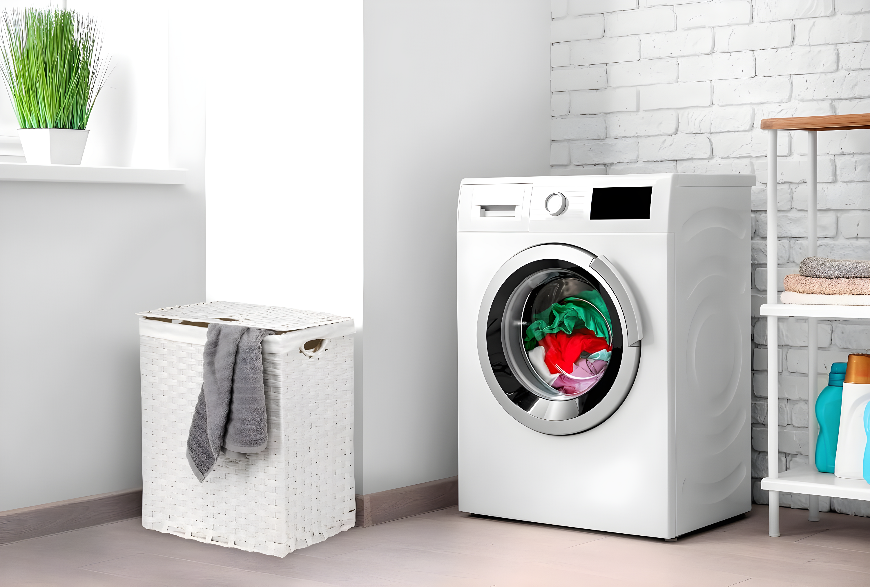 Handwoven Rectangle Laundry Hamper