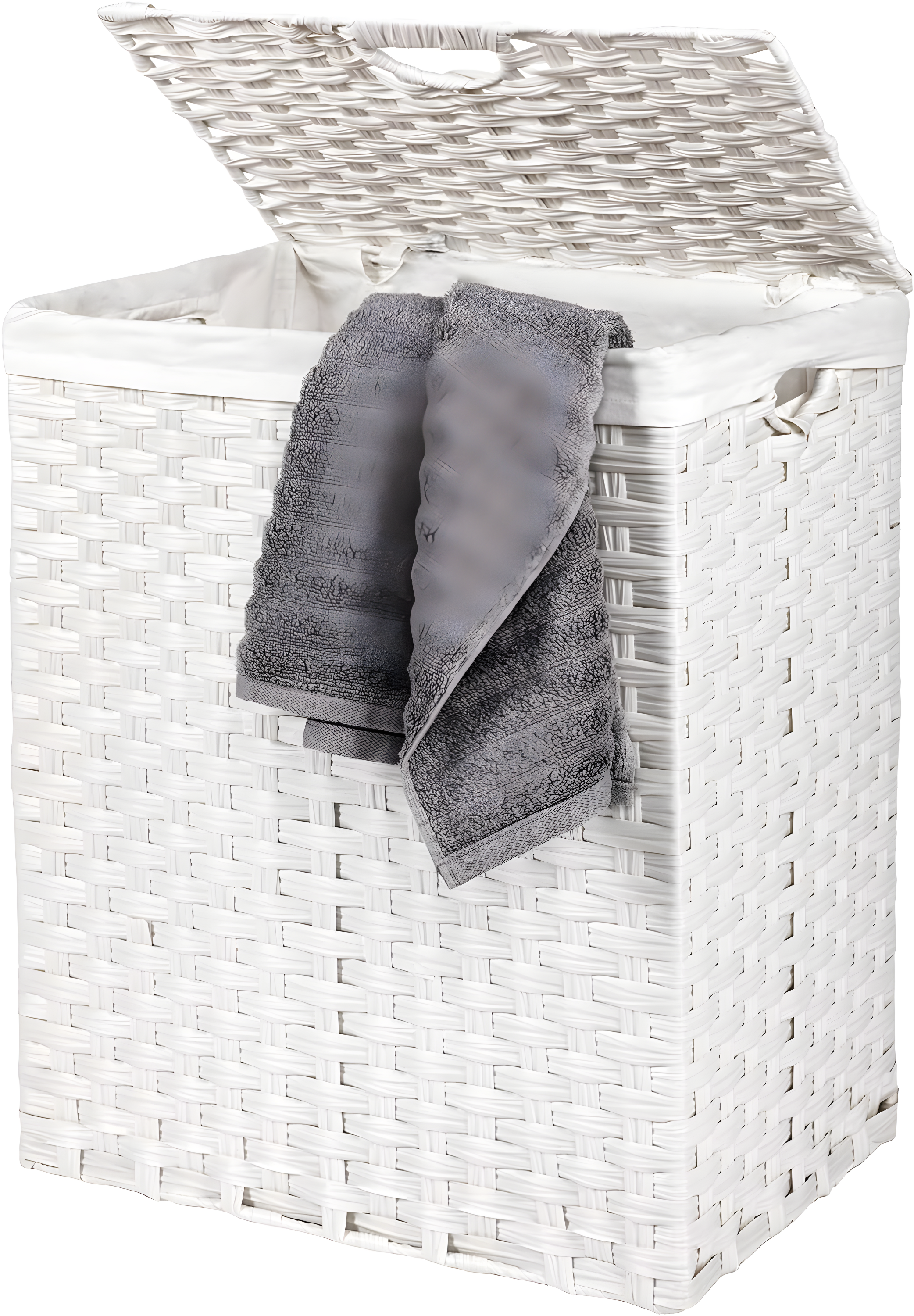 Handwoven Rectangle Laundry Hamper