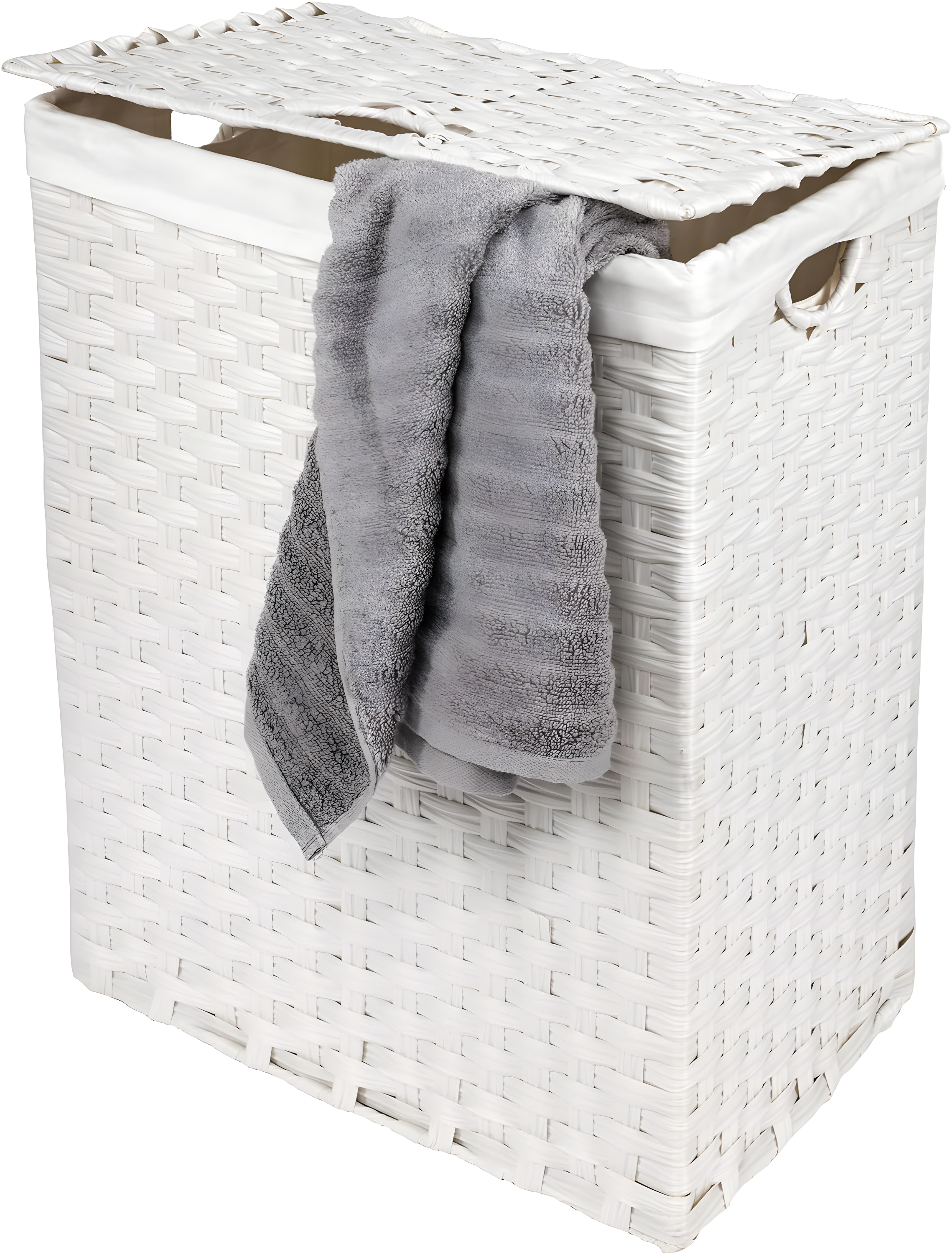 Handwoven Rectangle Laundry Hamper