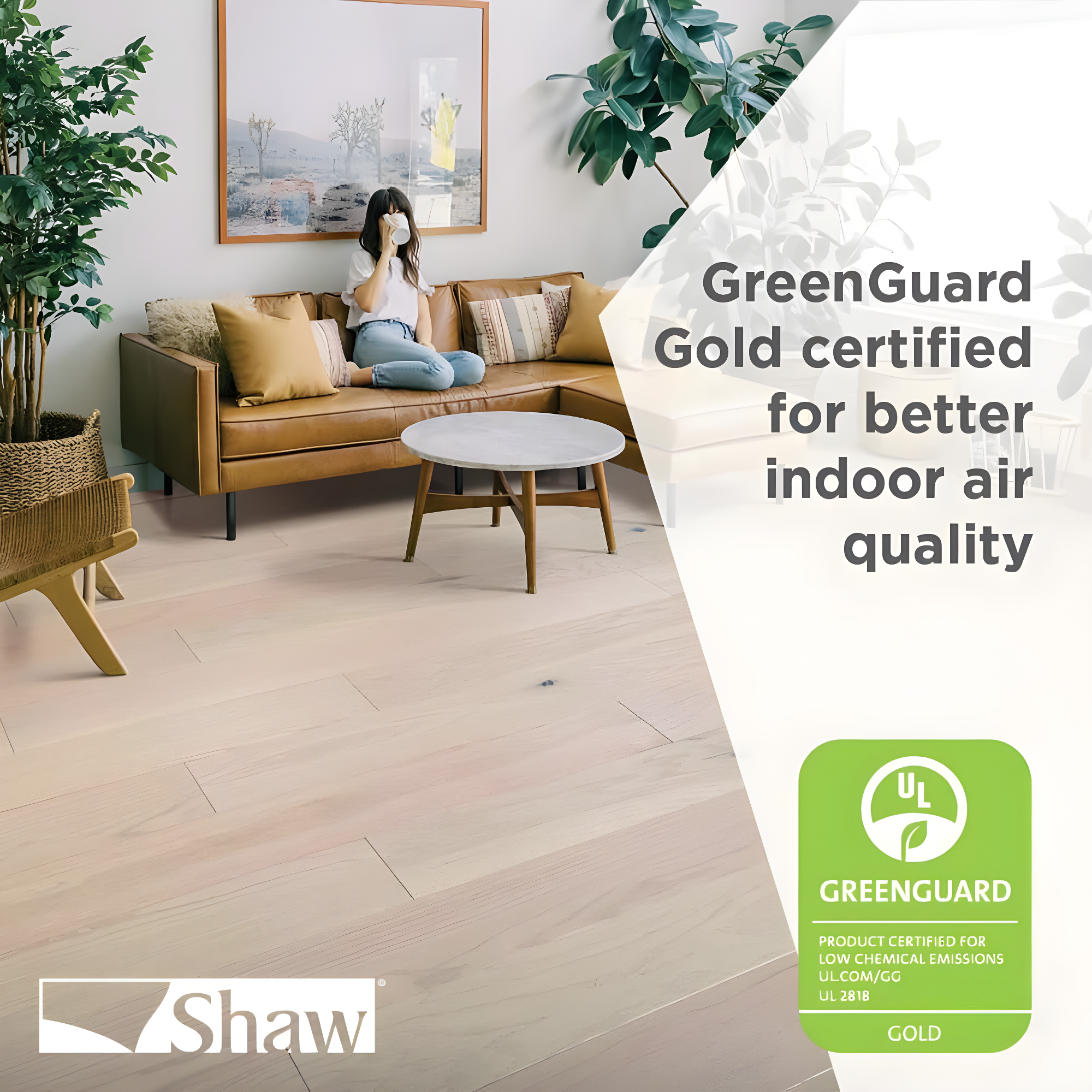 Shaw Amberwood Oak 3.8" Thick x 5" Wide x Varying Length Engineered Hardwood Flooring