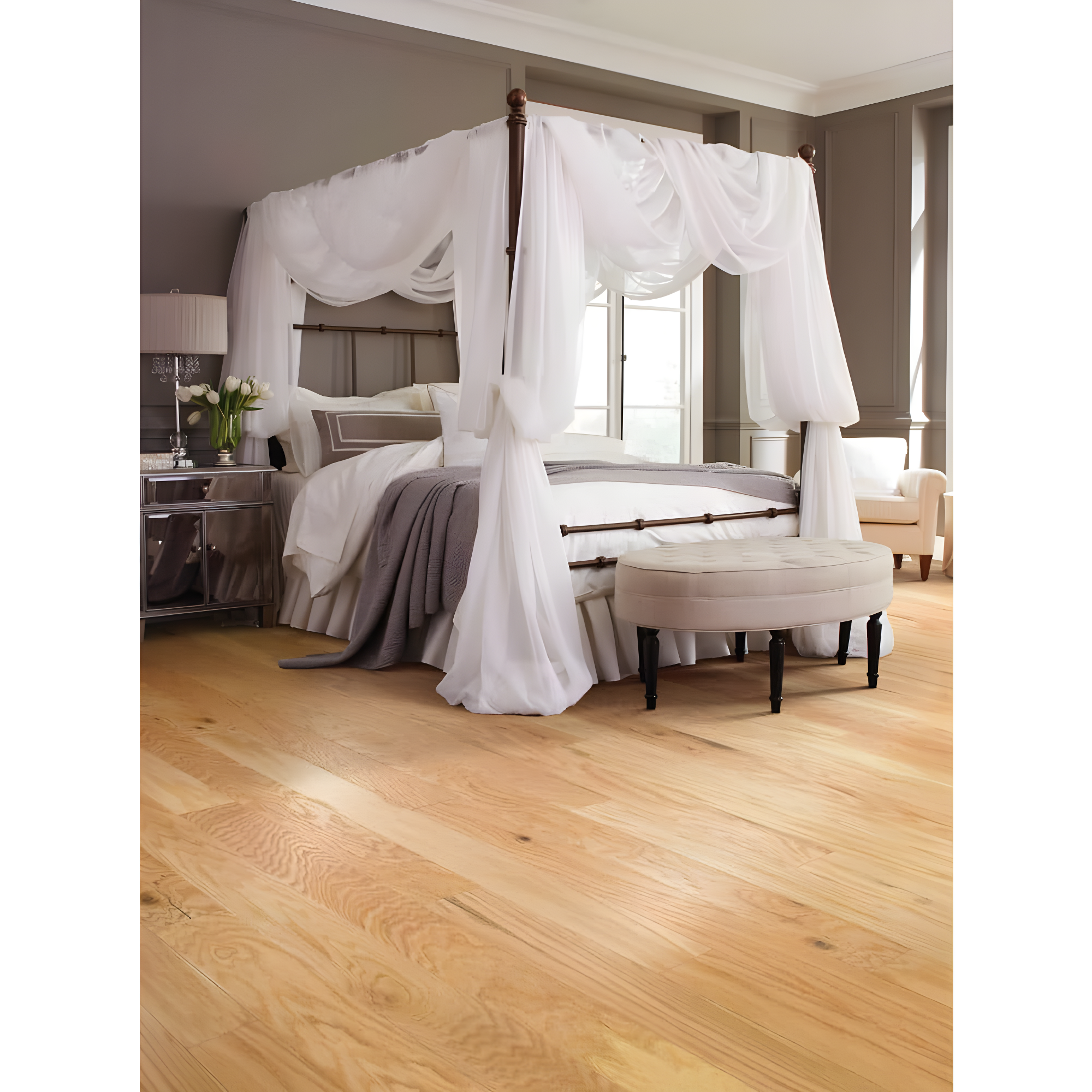 Shaw Amberwood Oak 3.8" Thick x 5" Wide x Varying Length Engineered Hardwood Flooring