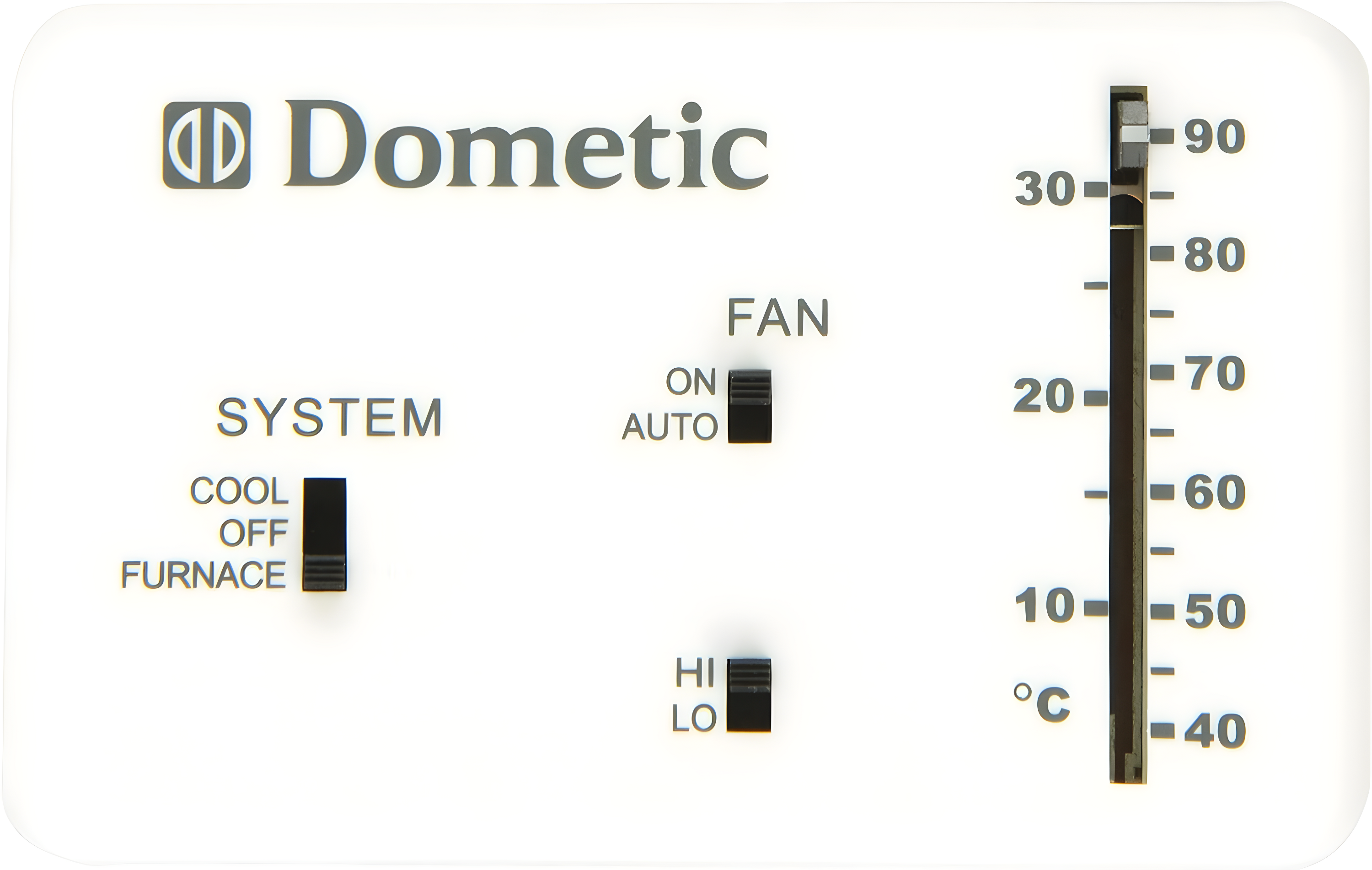 Dometic 3106995.032 OEM Thermostat 6-Wire Analog Control Heat & Cool | Replacement for The Duo-Therm 3106995.032 Thermostat.
