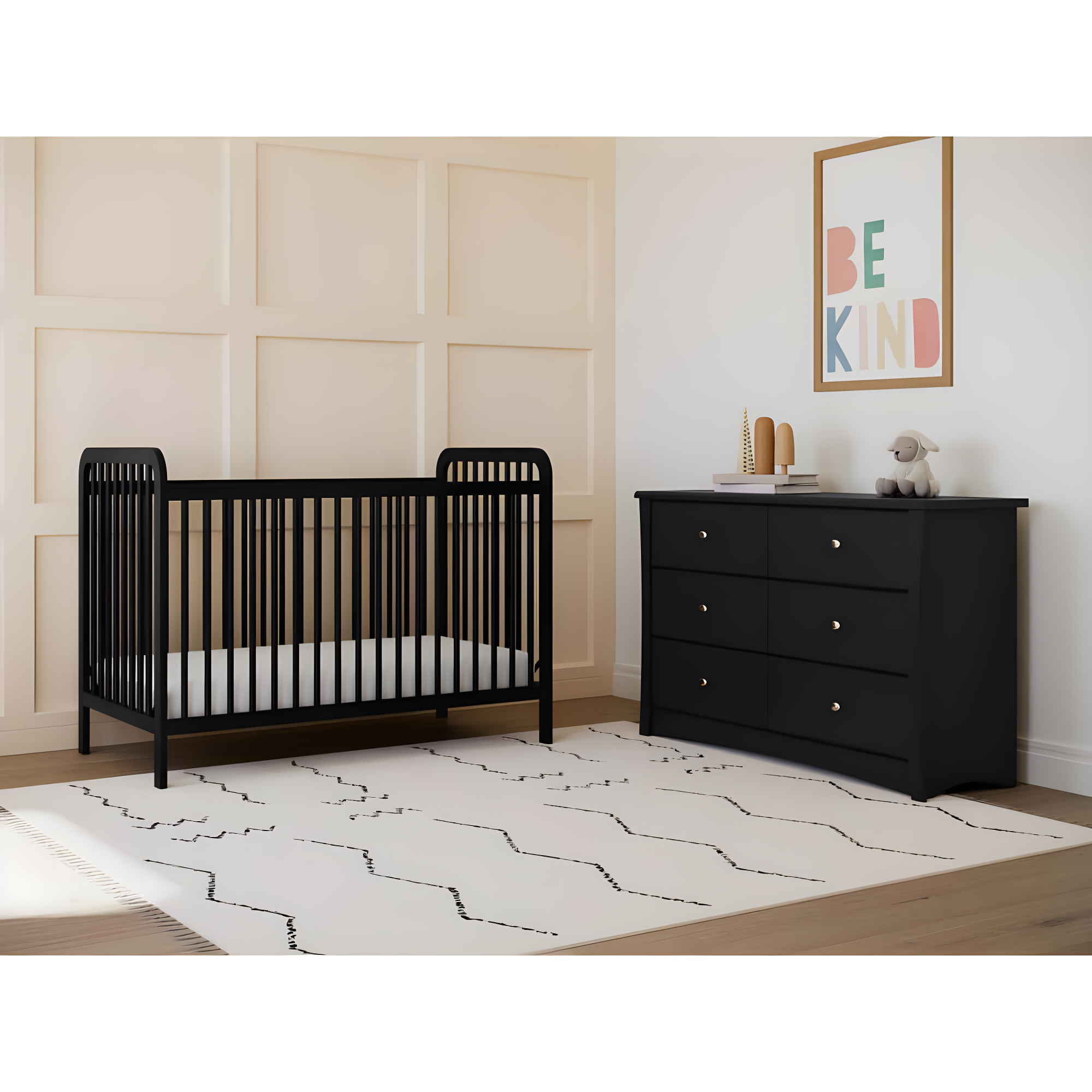 Crescent 6 Drawer Double Dresser
