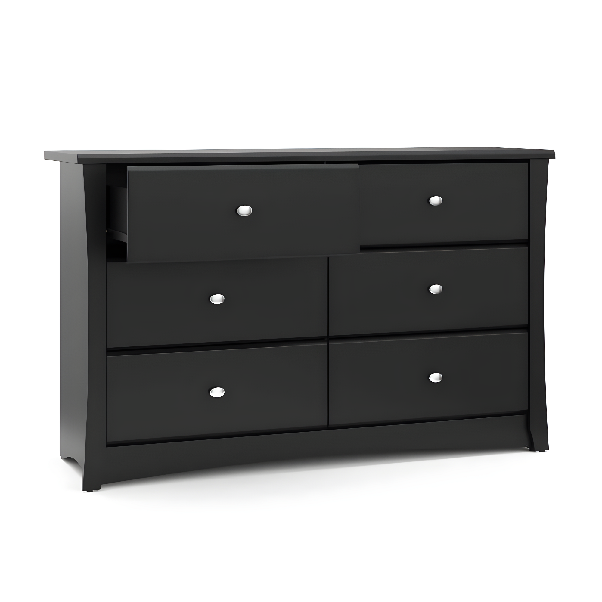 Crescent 6 Drawer Double Dresser