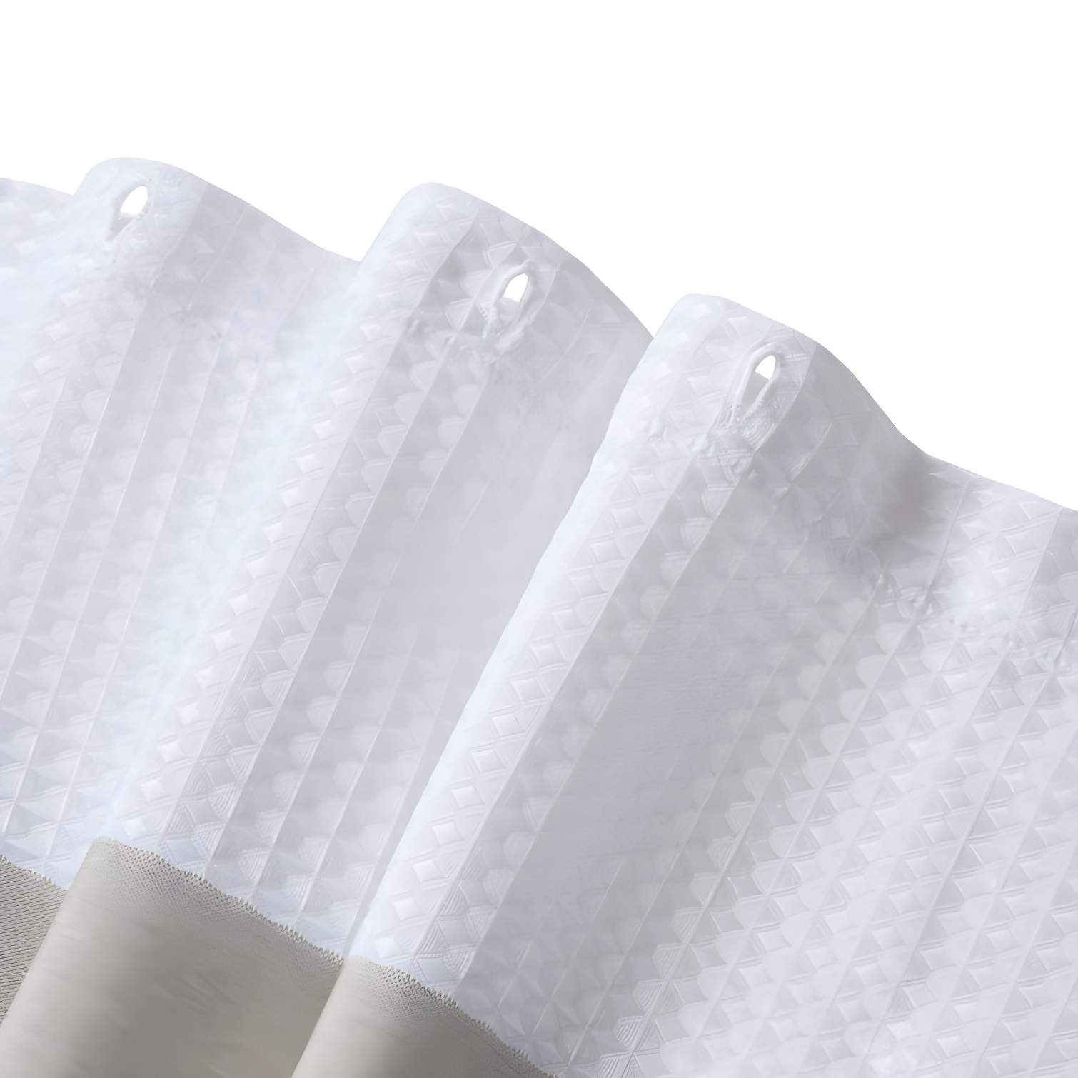Spa Waffle Shower Curtain with 3M Treatment