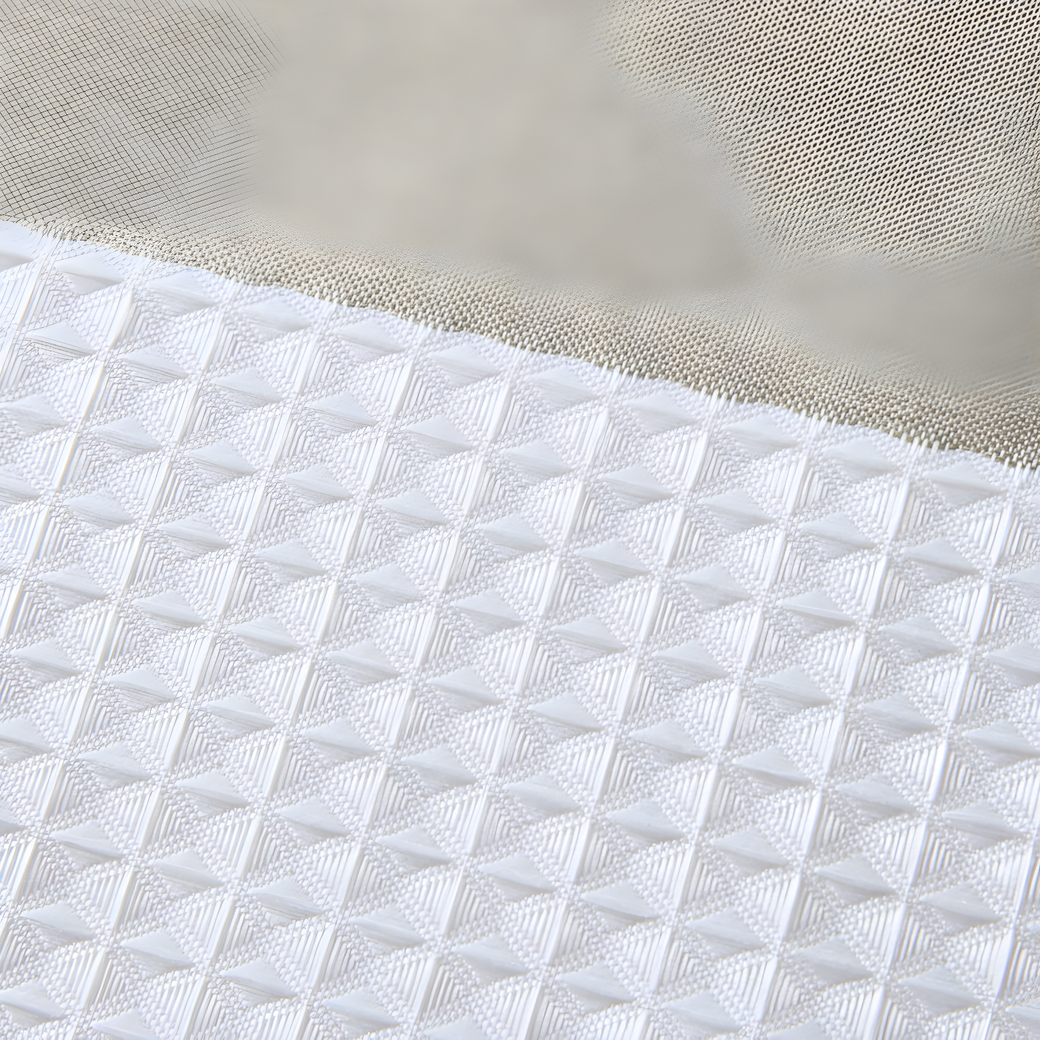 Spa Waffle Shower Curtain with 3M Treatment