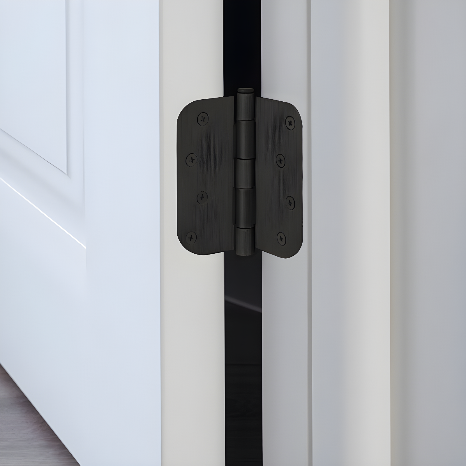 Design House Door Hinge 4-Inch, 5/8-inch Radius, 3-Pack (Set of 3)