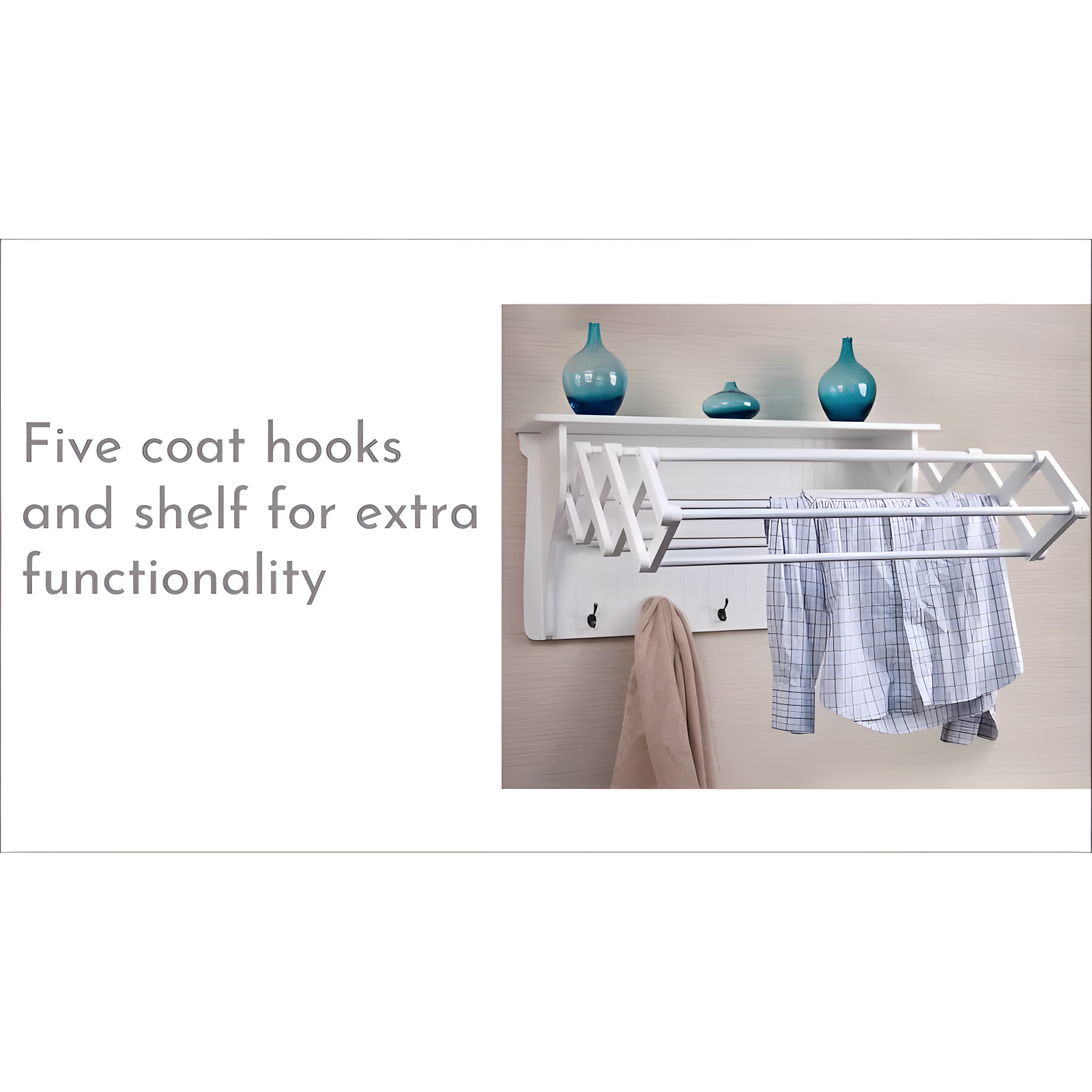 Latitude Run® Collapsible Accordion Wall Mounted Drying Rack & Reviews | Wayfair
