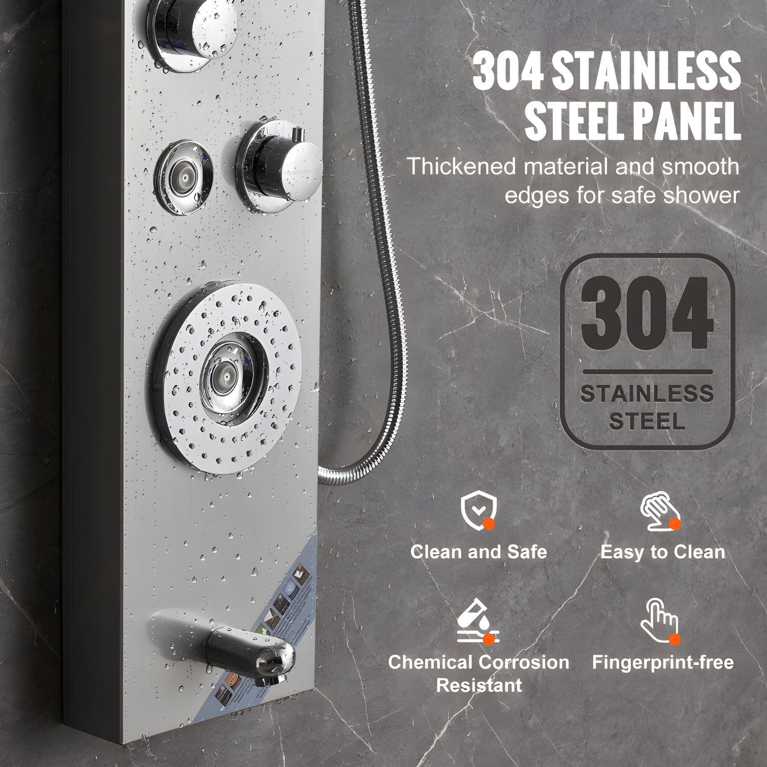 52'' Shower Panel with Handheld Shower Head