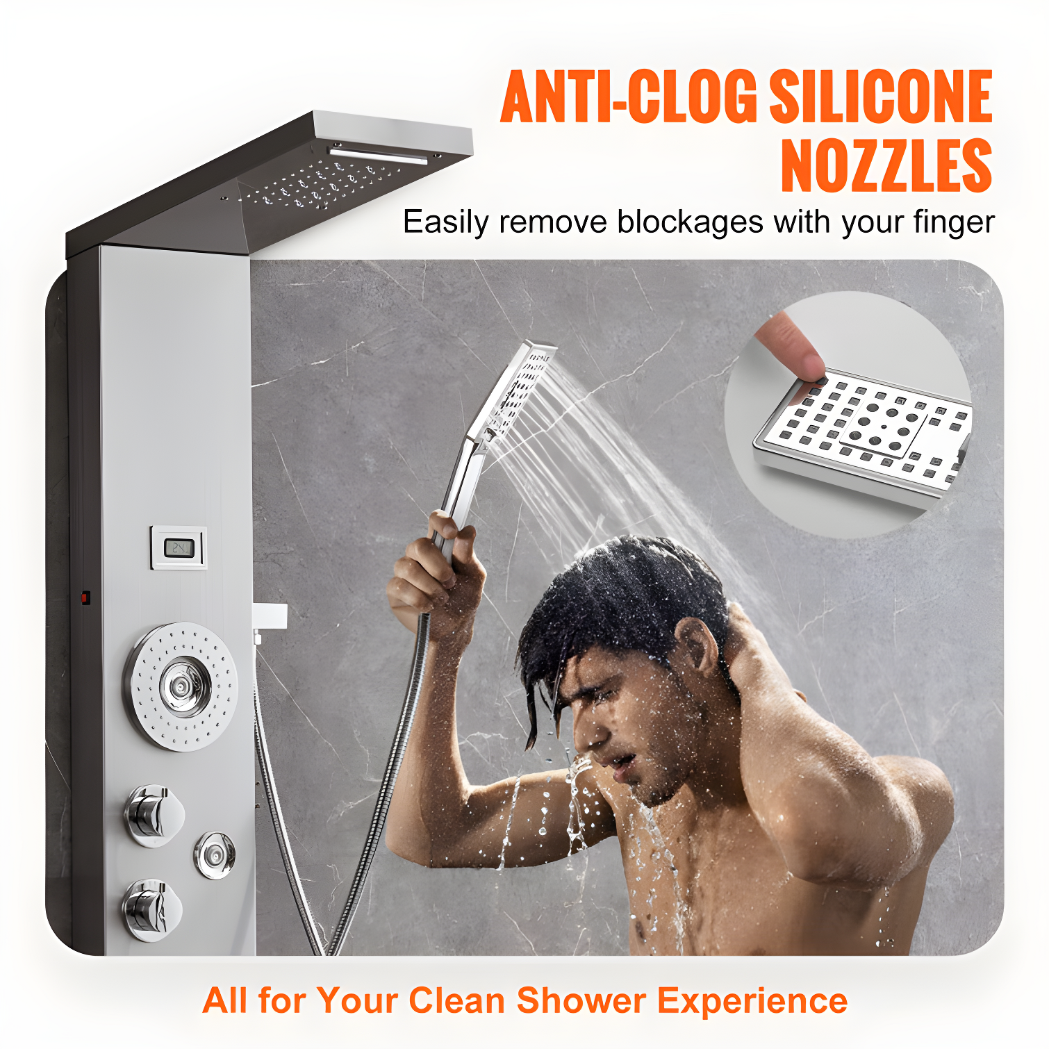 52'' Shower Panel with Handheld Shower Head