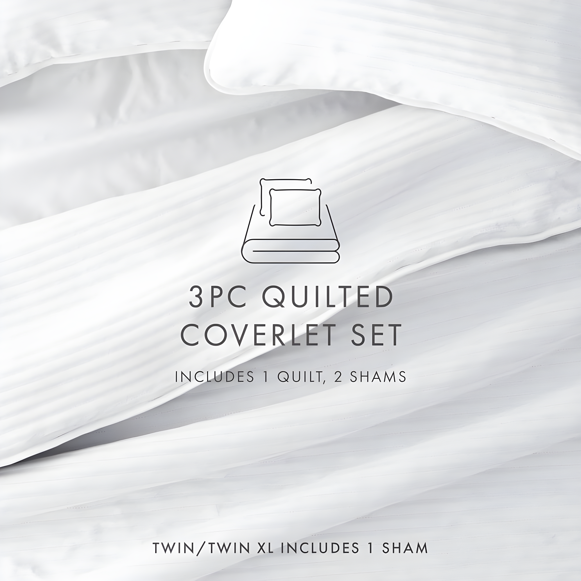 Becky Cameron Becky Cameron Lightweight All Season Stripe Stitch Quilt Set with Shams