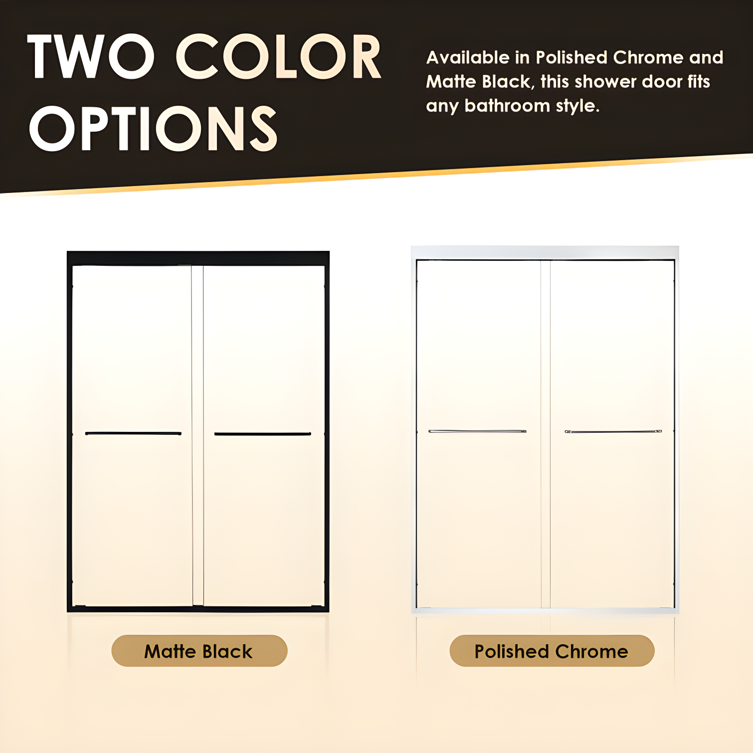 Ennis 48" W x 76" H By Pass Framed Shower Door with Clear Glass