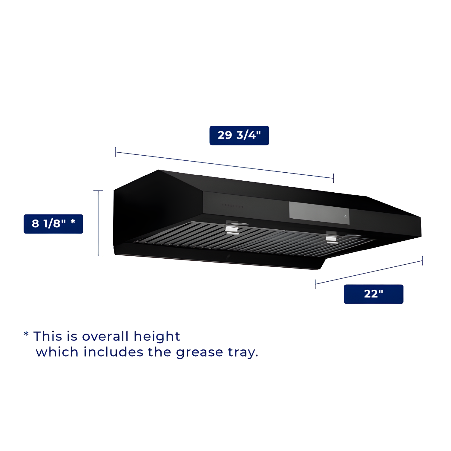 860 CFM Ducted Under Cabinet Range Hood