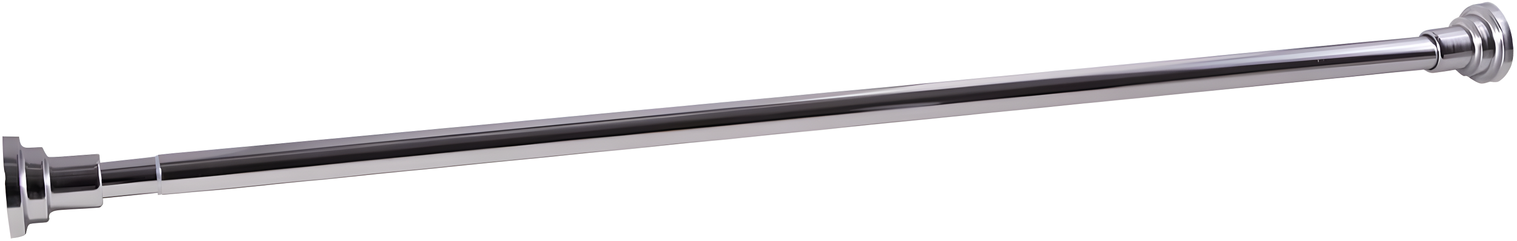 Design House Classic Adjustable Straight Tension Shower Curtain Rod for Bathroom