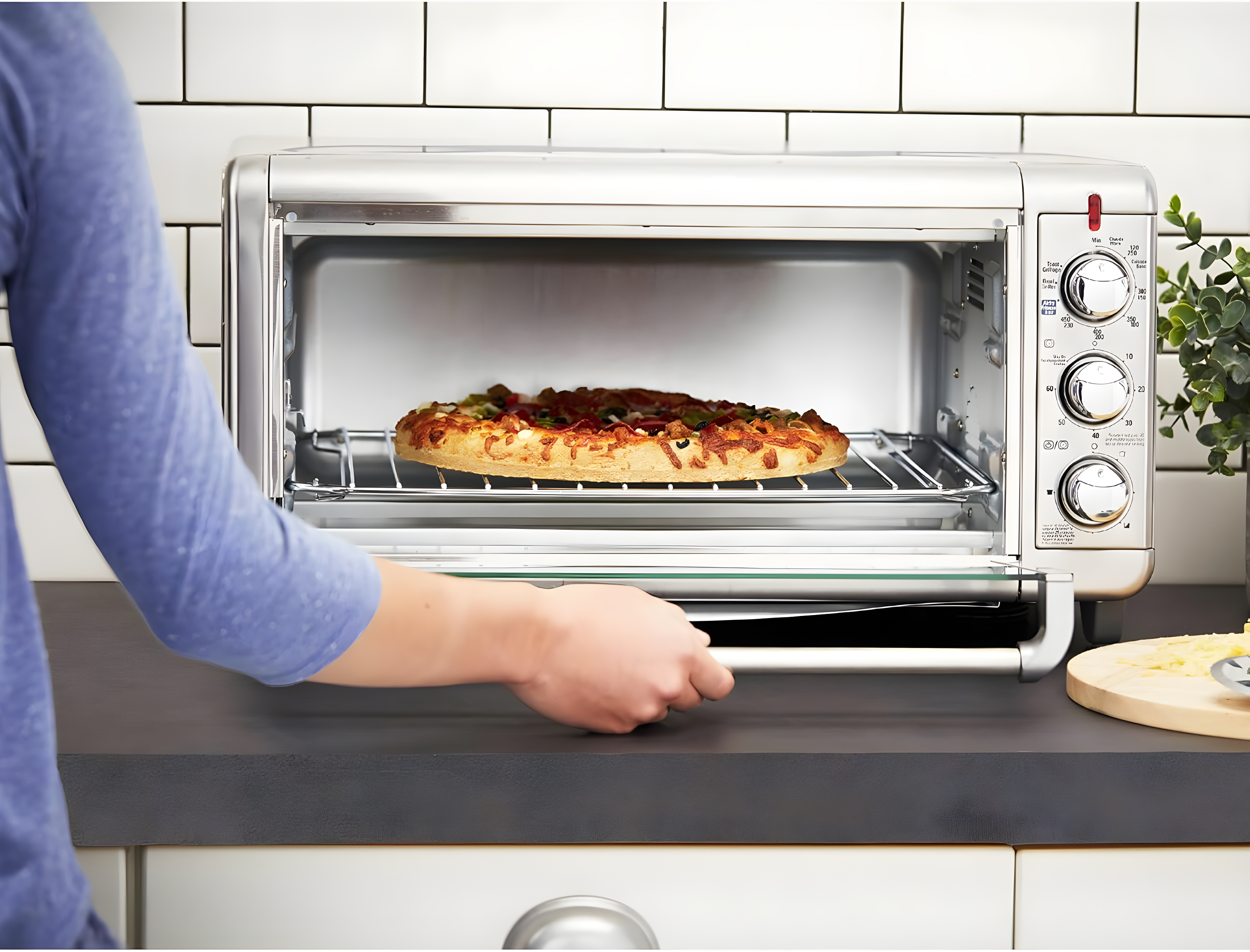 BLACK+DECKER BLACK+DECKER Crisp 'N Bake Air Fry Toaster Oven, 8-Slice, 5 Cooking Functions, 60 Minute Timer, Stainless Steel