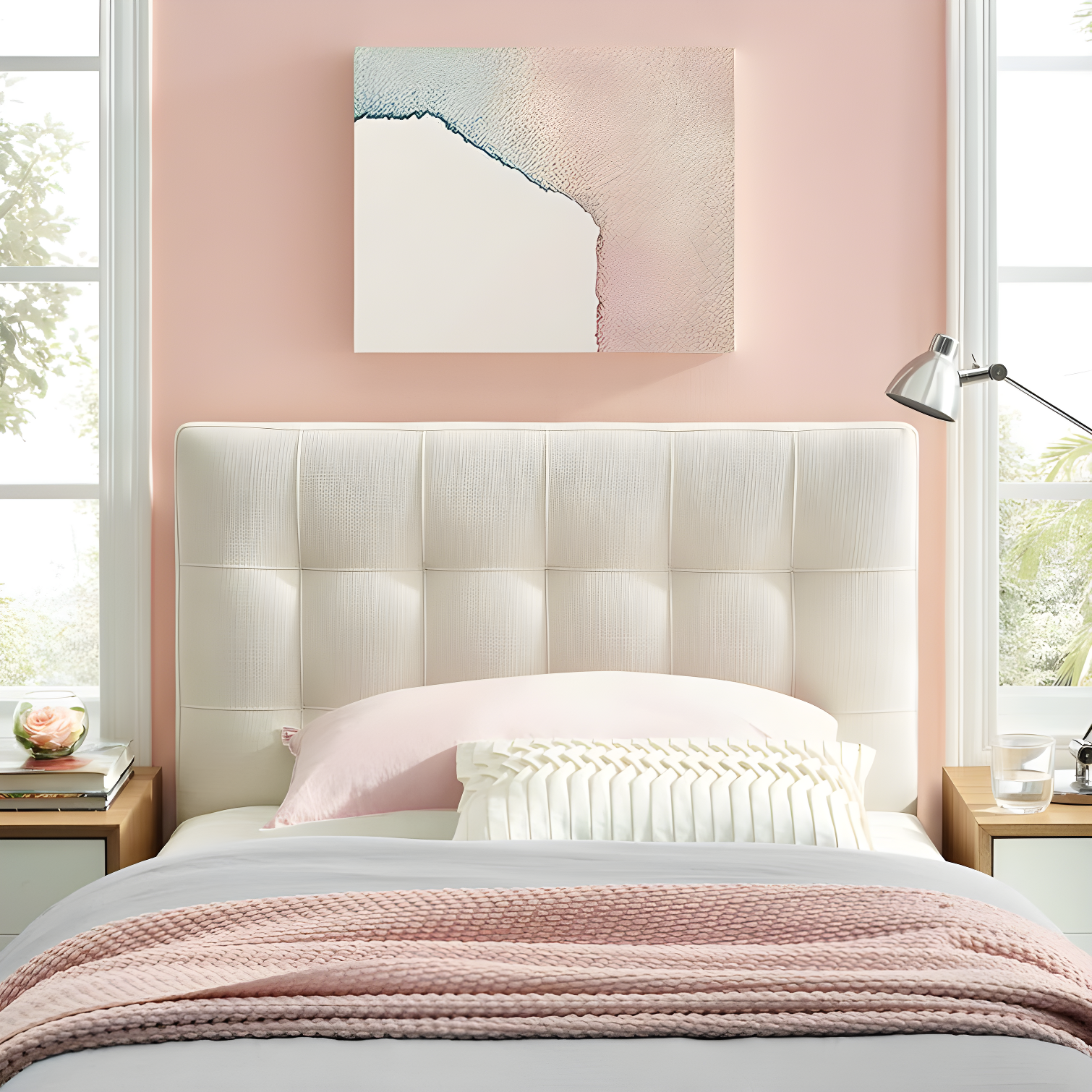 Modway Lily Upholstered Fabric Headboard