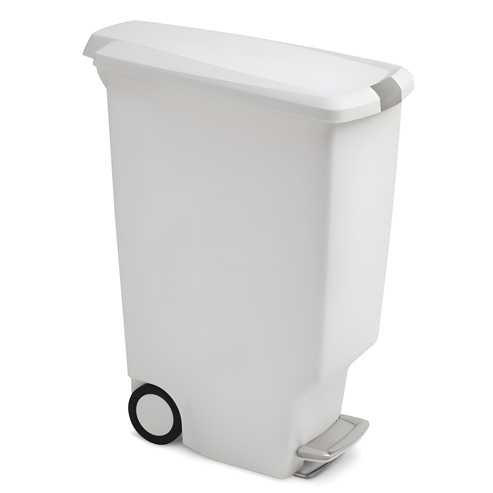 simplehuman 40 Liter / 10.6 Gallon Slim Kitchen Step Trash Can with Secure Slide Lock, Plastic