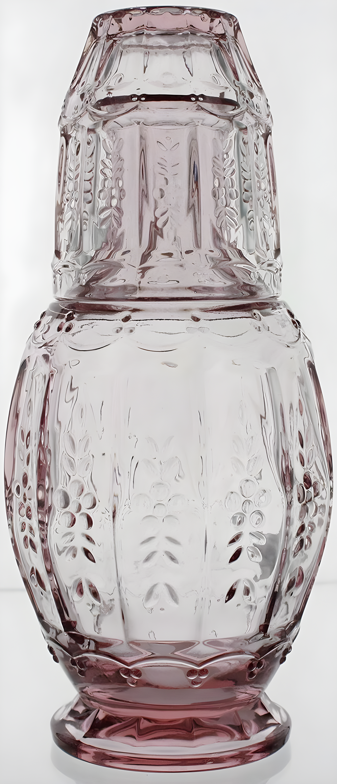 Elle Decor 2-Piece Carafe and Cup Set, Vintage Pink | Wayfair