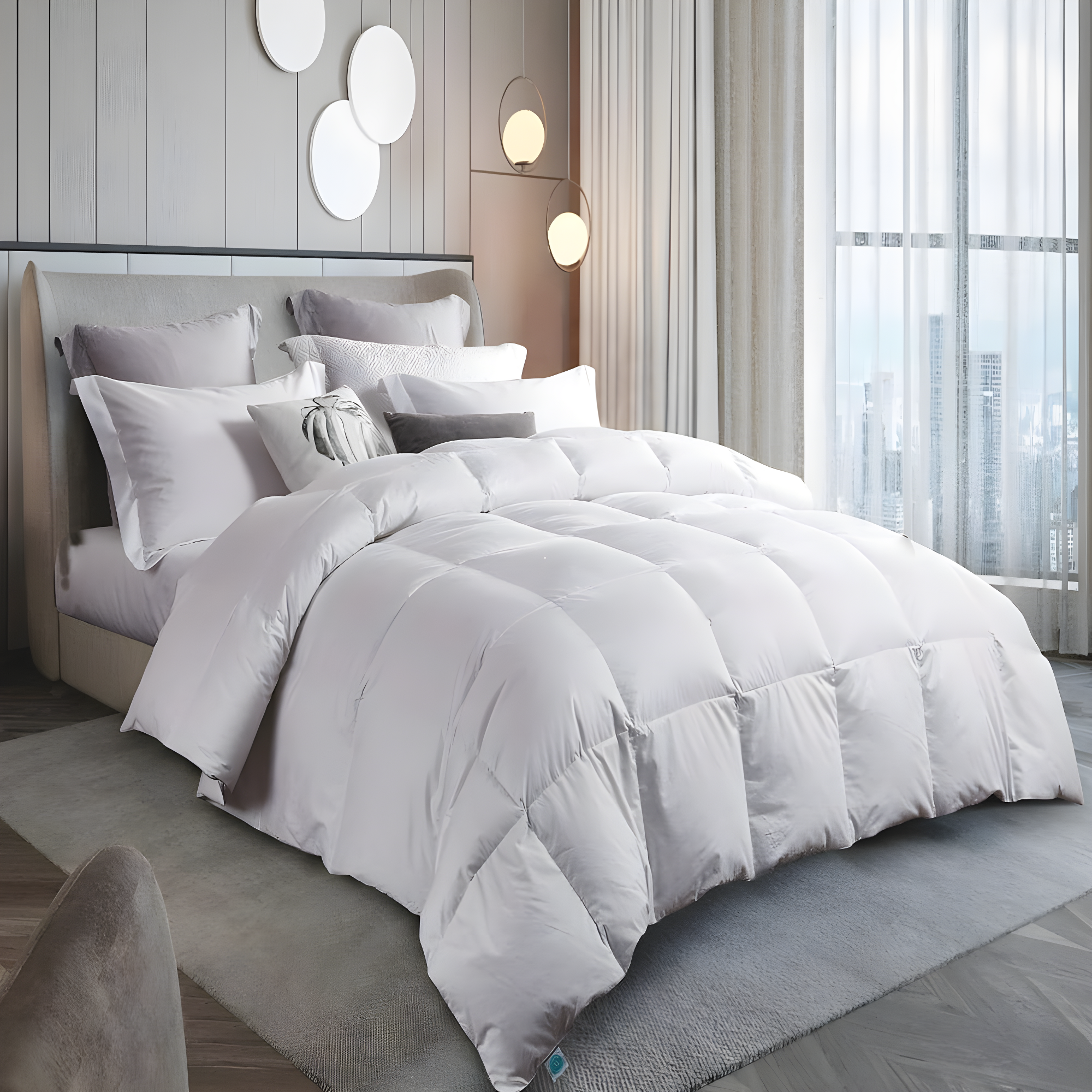 Martha Stewart Martha Stewart Tencel/Cotton Blend Hungarian Goose Down Comforter - All Season
