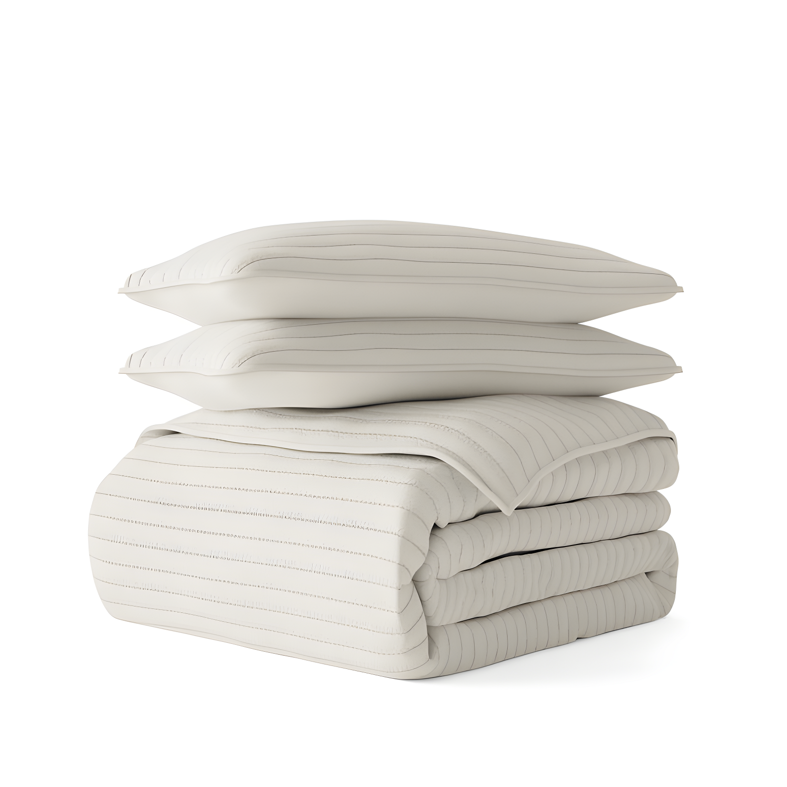 Becky Cameron Becky Cameron Lightweight All Season Stripe Stitch Quilt Set with Shams
