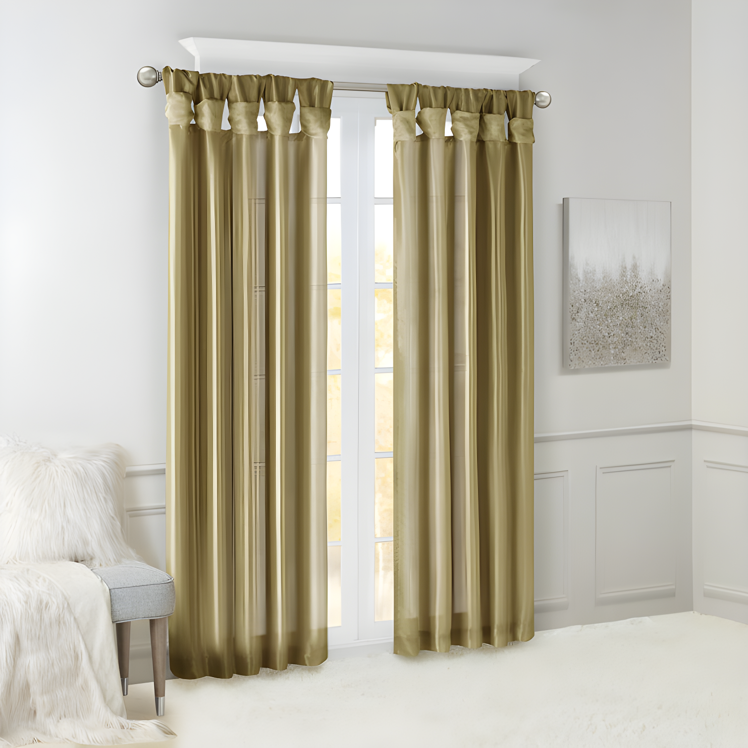 Madison Park Rivau Light-Filtering Single Curtain Panel