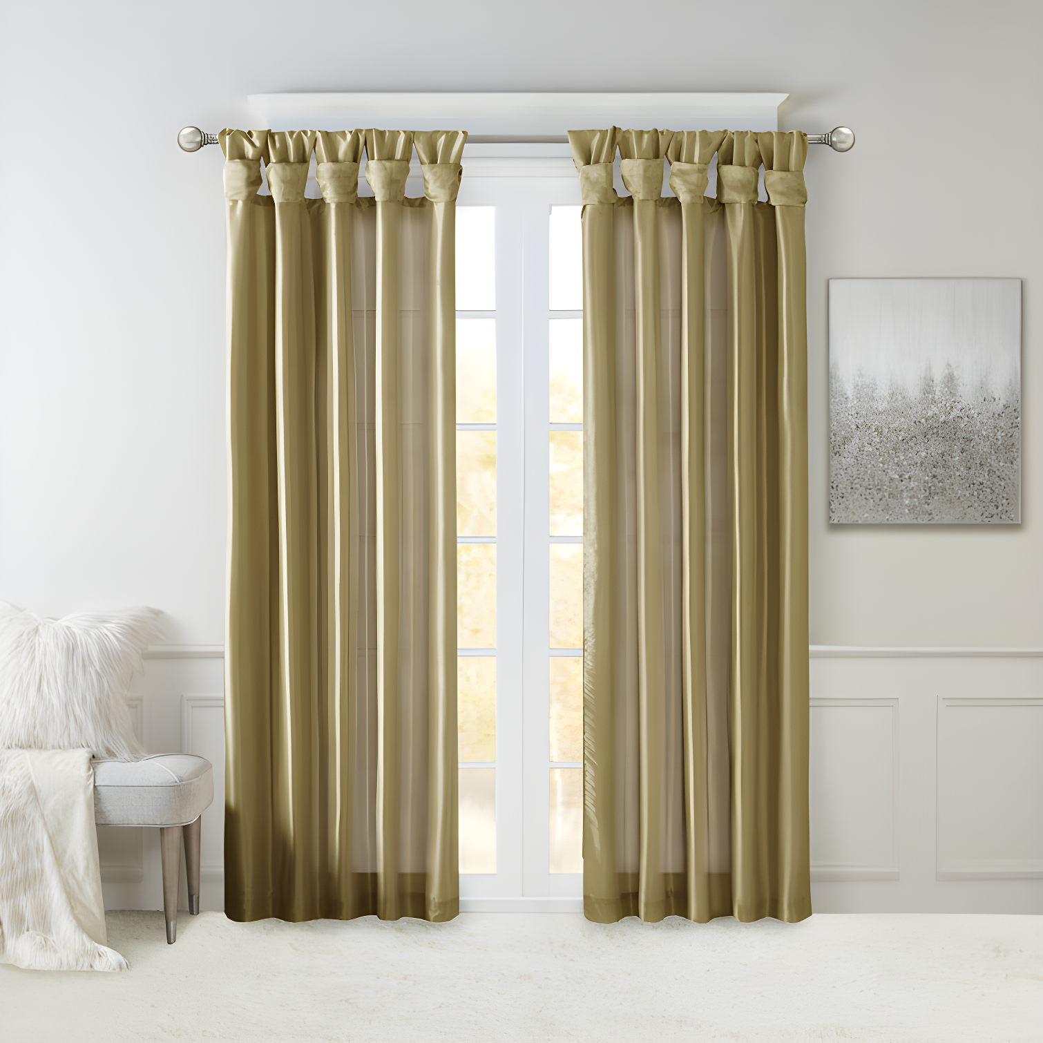 Madison Park Rivau Light-Filtering Single Curtain Panel