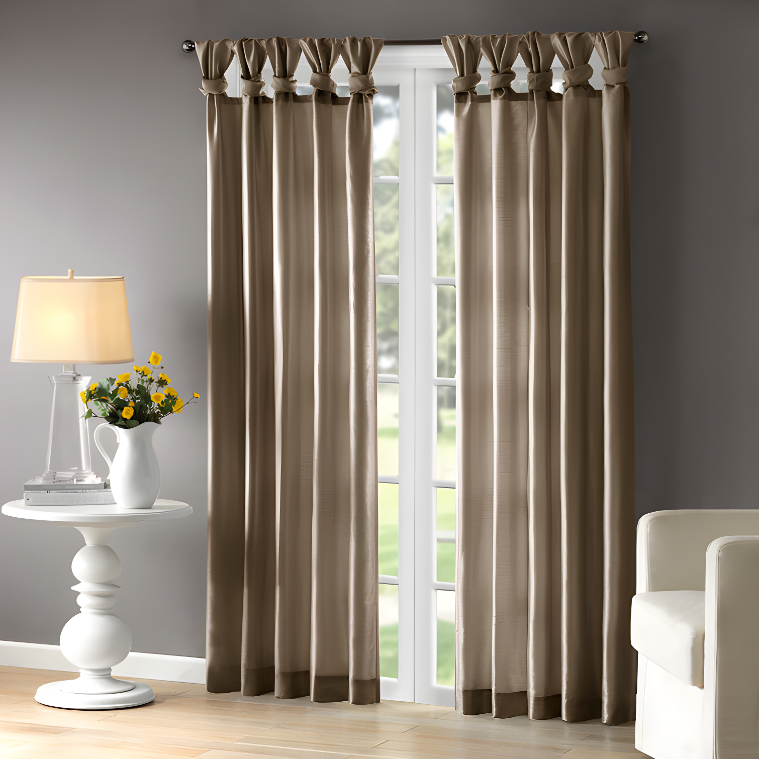 Madison Park Rivau Light-Filtering Single Curtain Panel