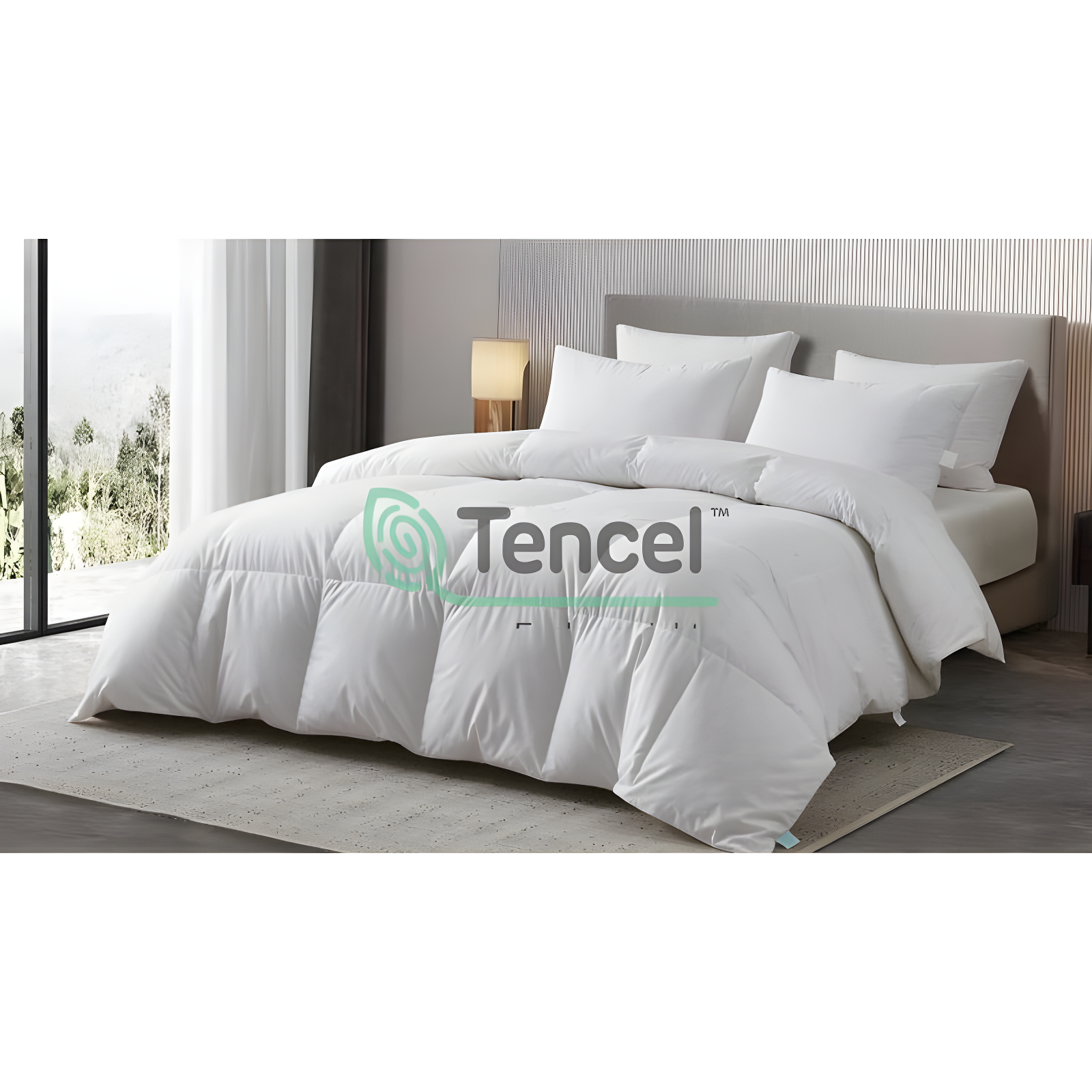 Martha Stewart Martha Stewart Tencel/Cotton Blend Hungarian Goose Down Comforter - All Season