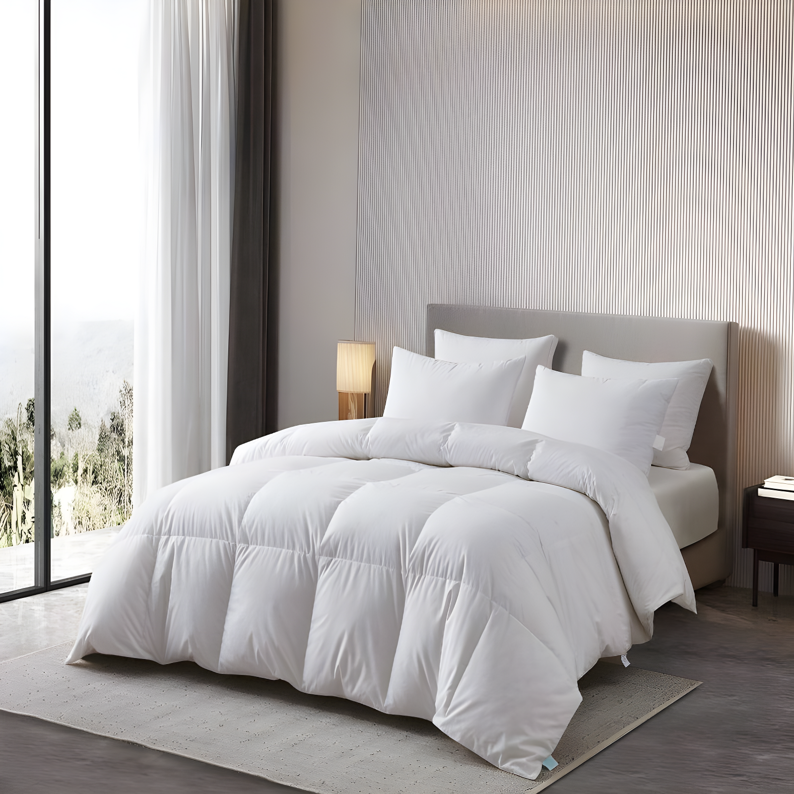 Martha Stewart Martha Stewart Tencel/Cotton Blend Hungarian Goose Down Comforter - All Season