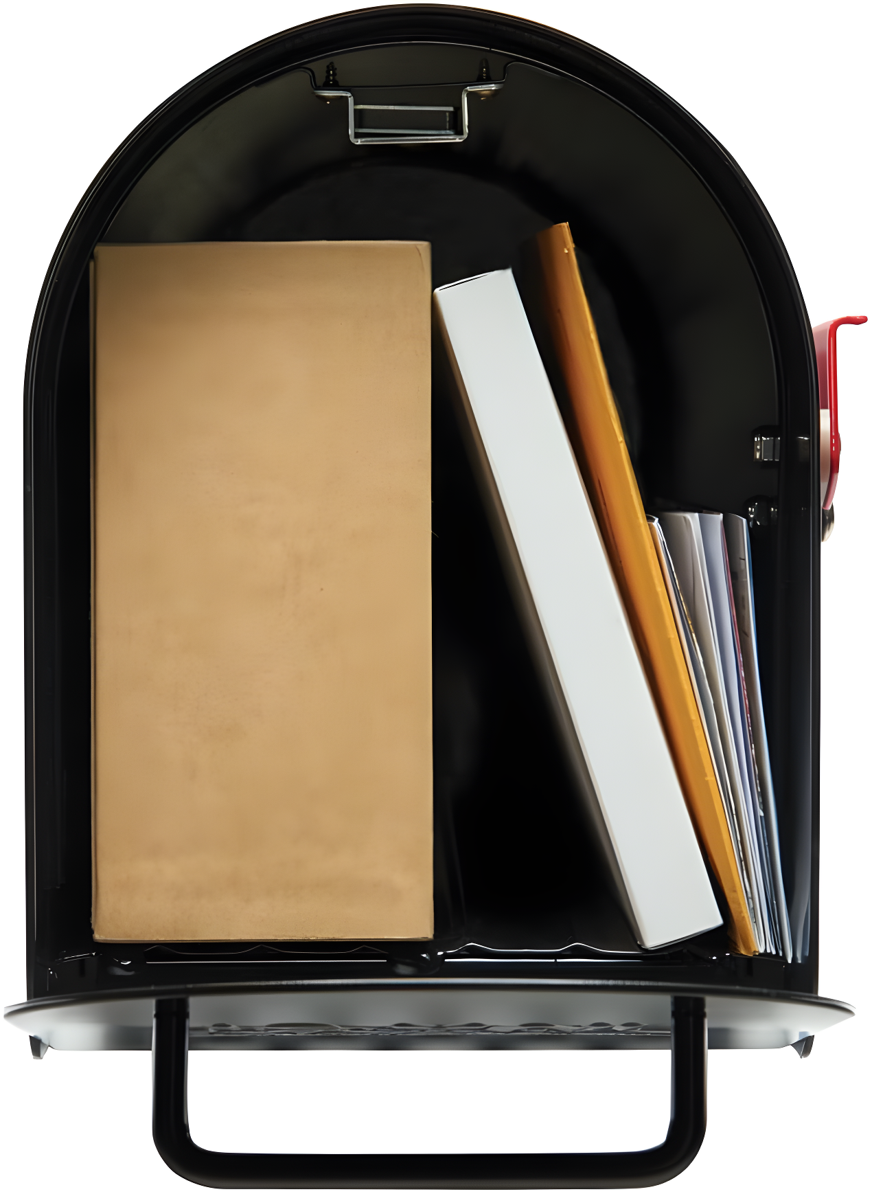 Architectural Mailboxes Ironside Post Mount Mailbox Black