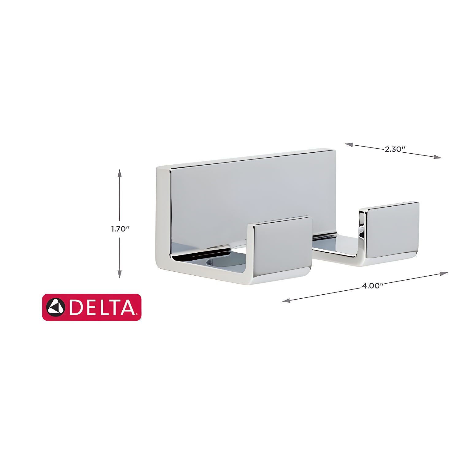 Vero Double Towel Hook Bath Hardware Accessory