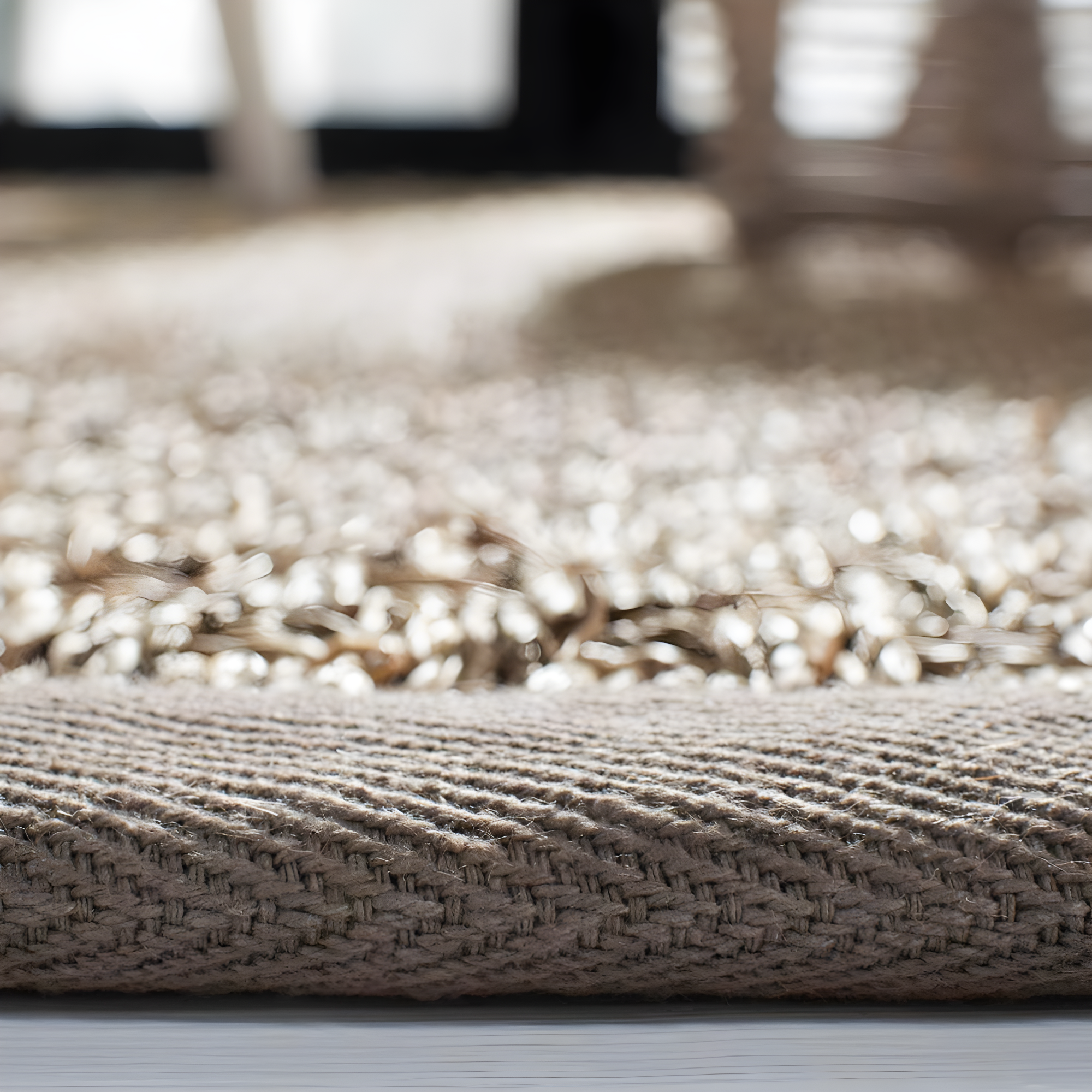 Natural Fiber NF114 Power Loomed Indoor Area Rug - Natural/Grey - 7'x7' - Safavieh.