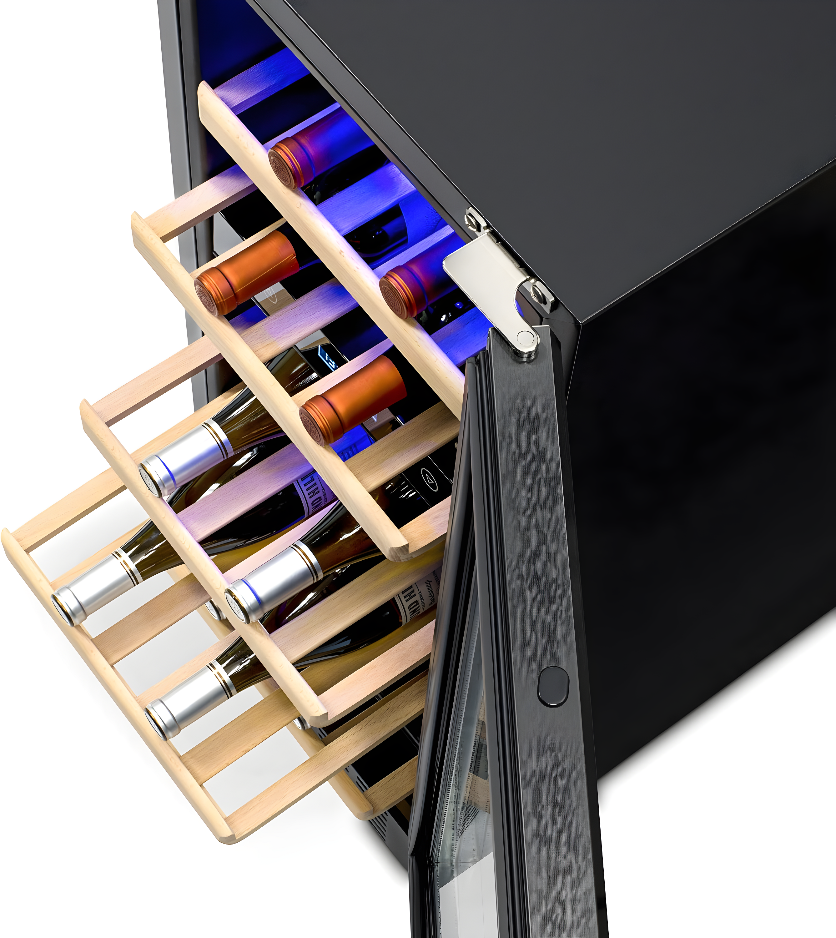 Newair 29 Bottle Stainless Steel Dual Zone Freestanding/Built-In Wine Refrigerator