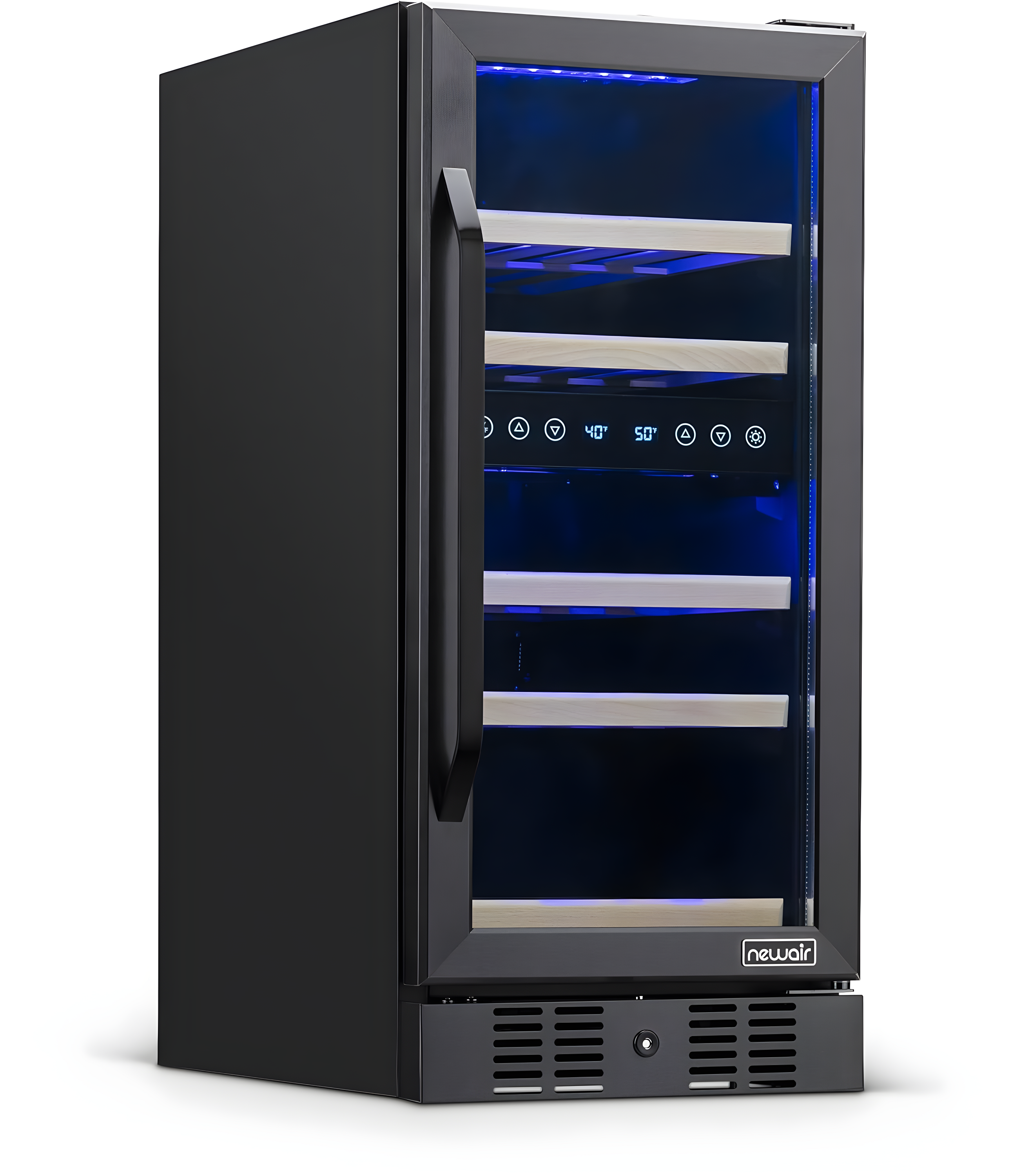 Newair 29 Bottle Stainless Steel Dual Zone Freestanding/Built-In Wine Refrigerator