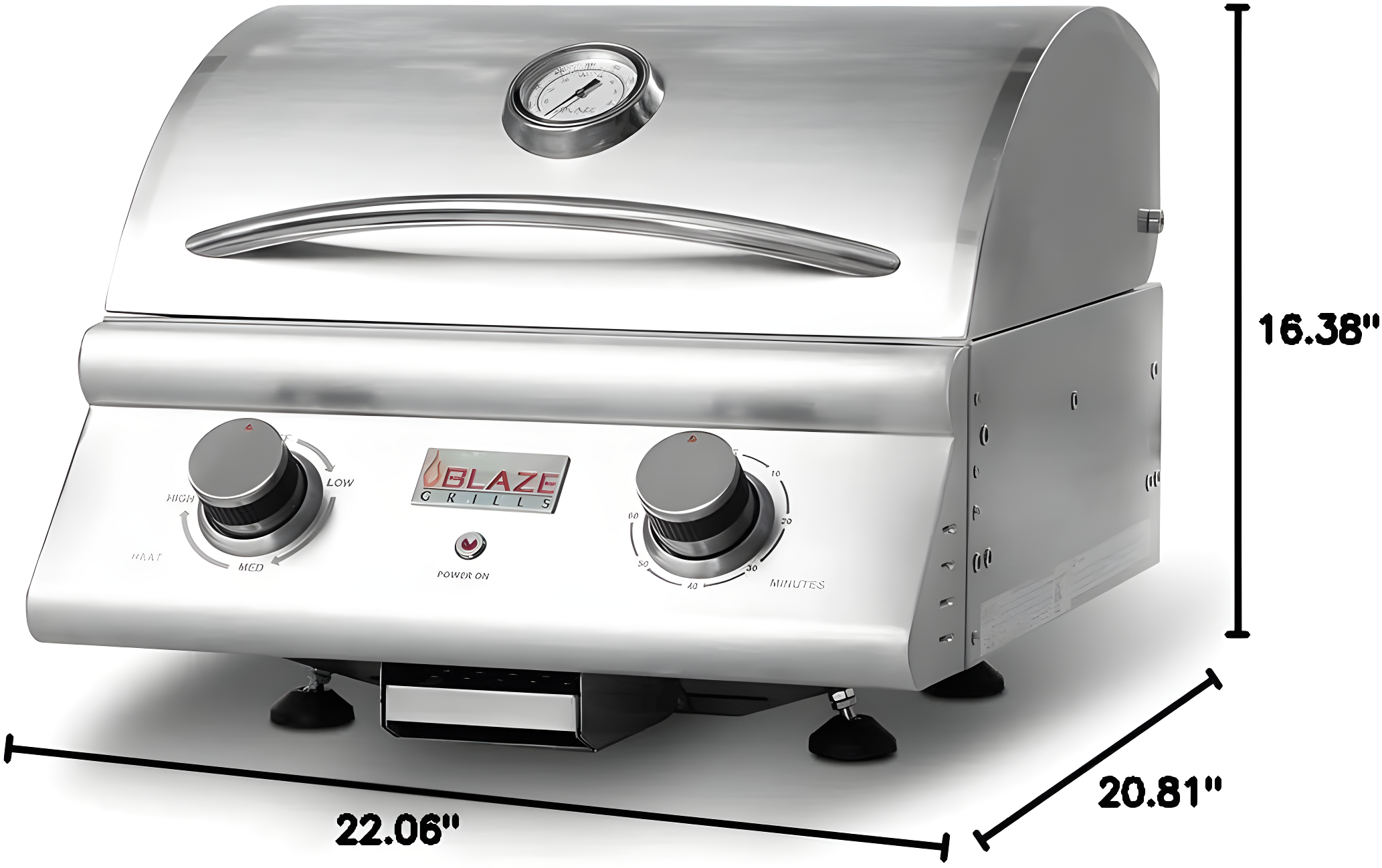Blaze 21-Inch Portable 1500 Watt Electric Grill - BLZ-ELEC-21