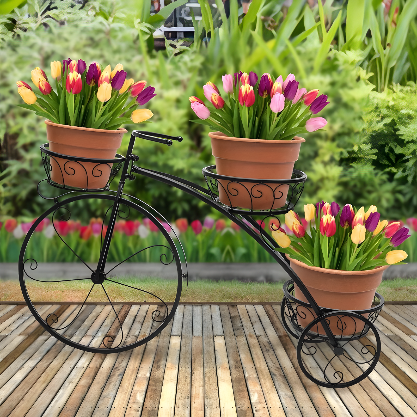 Sorbus Sorbus Tricycle Plant Stand and Flower Pot Holder