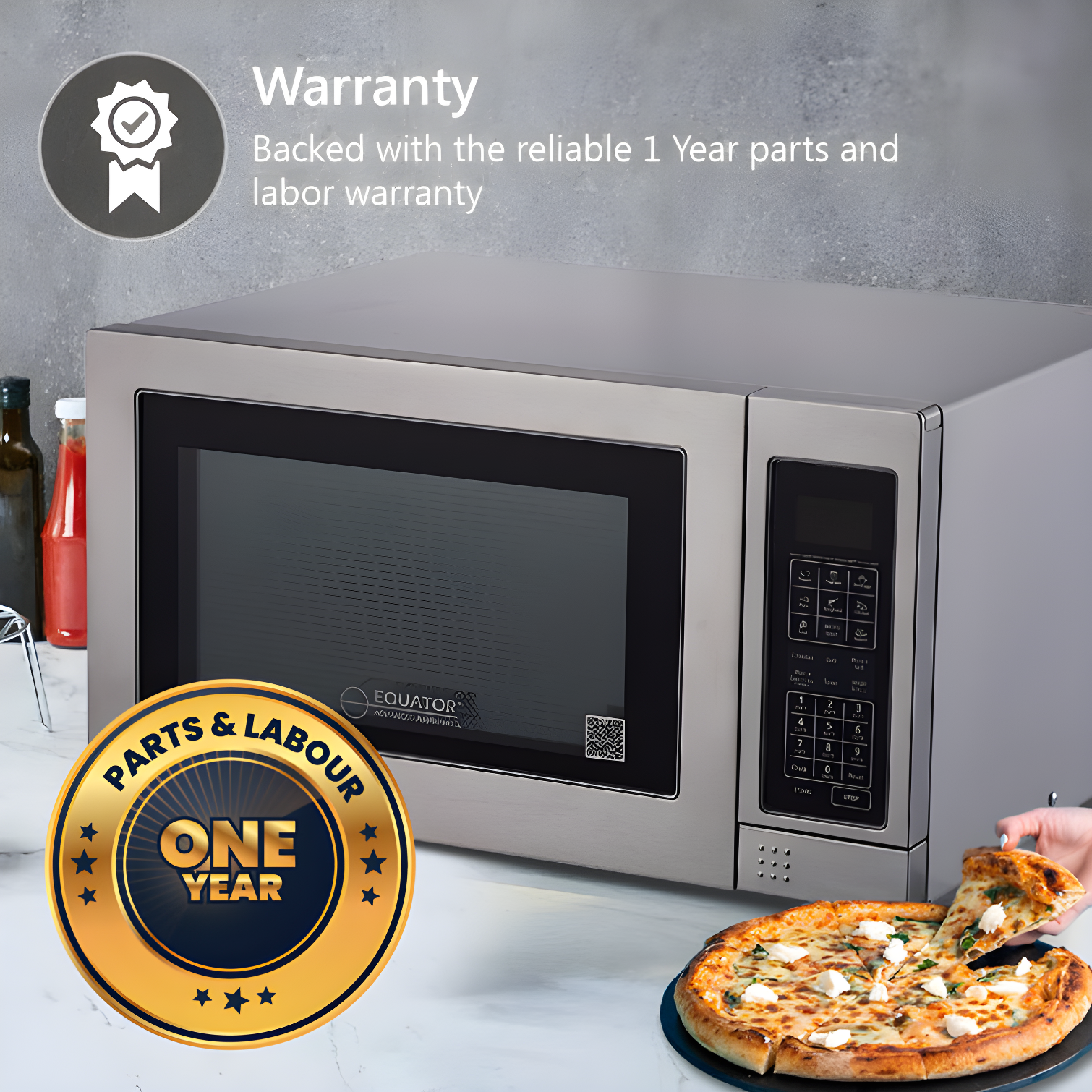 Microwave+Convection Oven+Grill 1.2cf Stainless Freestanding SS