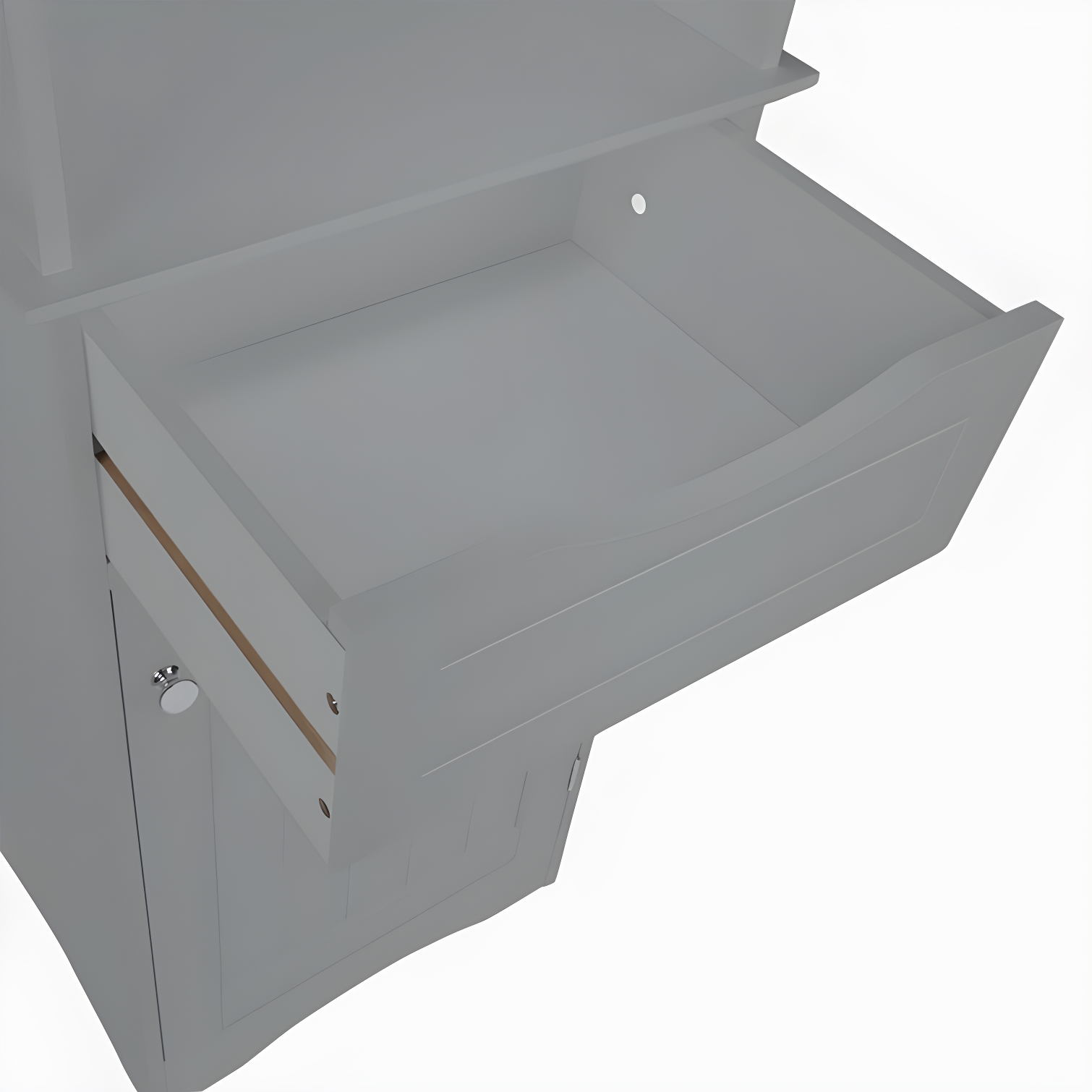 RiverRidge Home RiverRidge Ashland Tall Bathroom Storage Linen Cabinet and Organizer with Drawer and Shelves